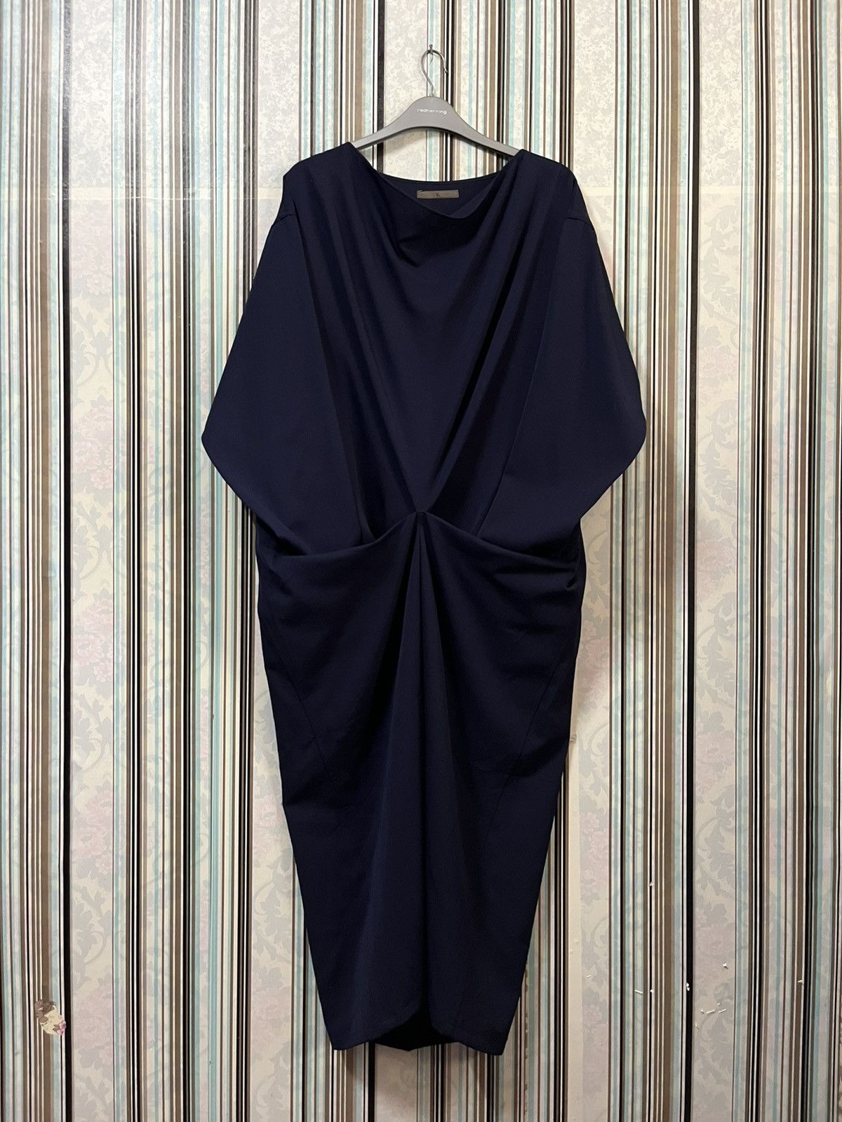 Y's 1970s Yohji Yamamoto cocoon twist asymmetry dress #F4 Size M / US 6-8 / IT 42-44 - 1 Thumbnail