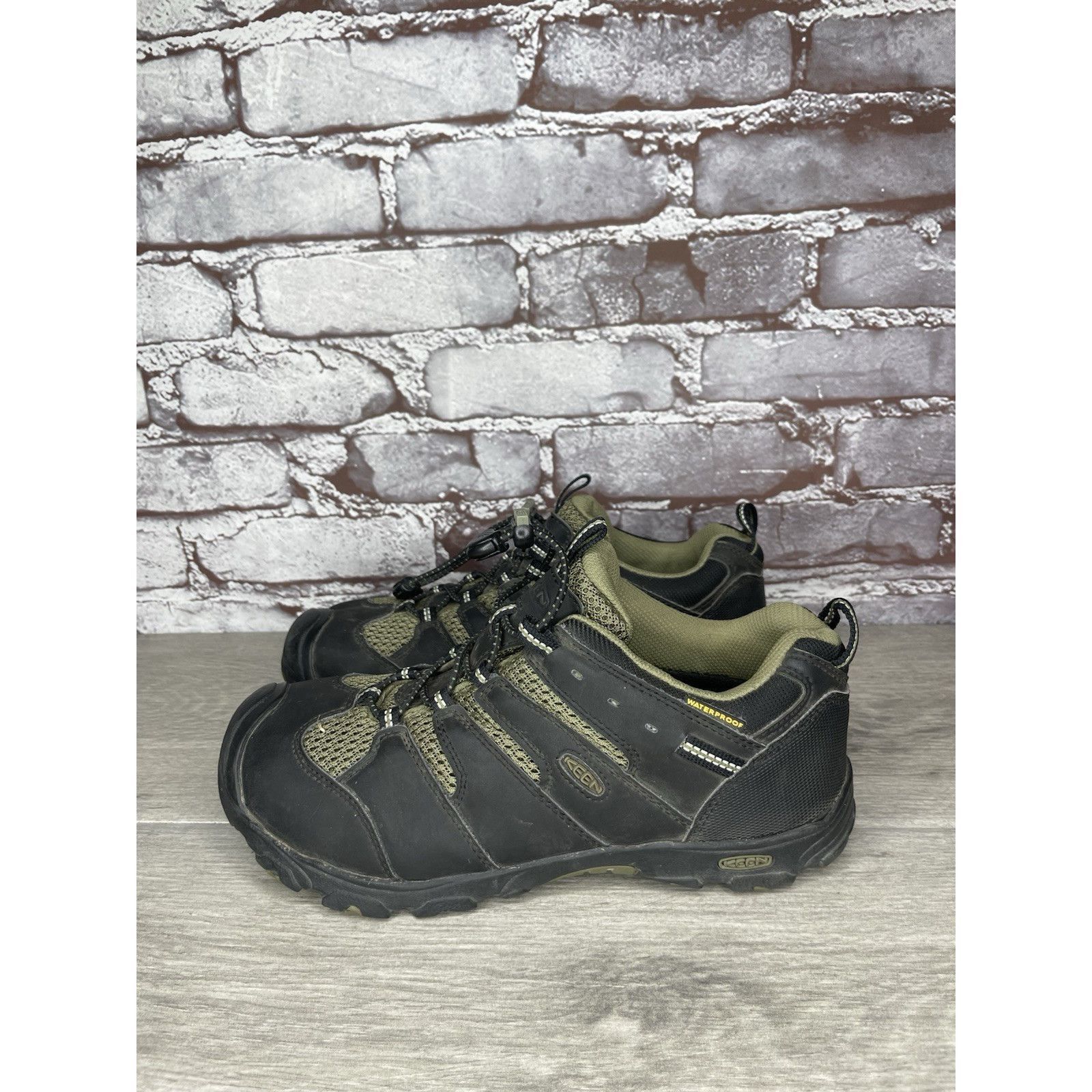 KEEN KEEN 1011760 Koven Olive Black Green Hiking Waterproof Shoes Size US 5.5 / EU 38 - 17 Thumbnail