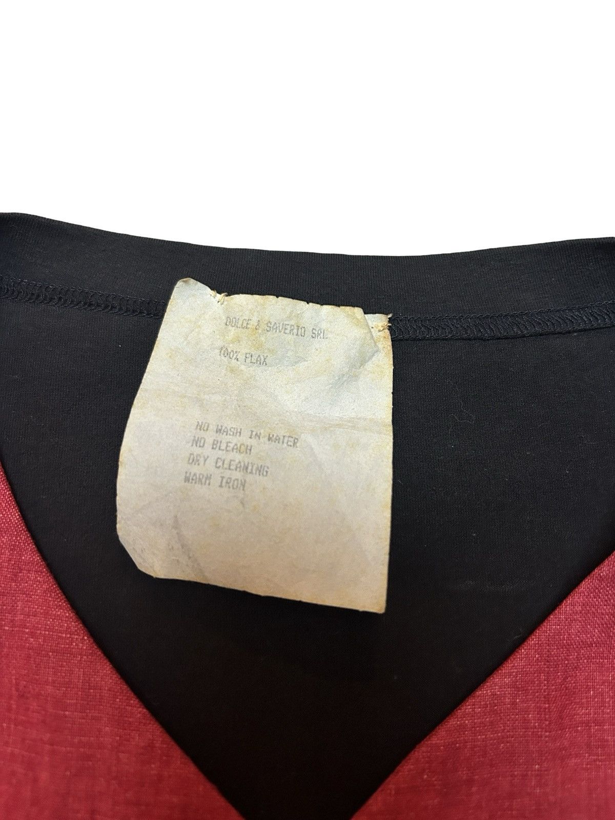 Dolce & Gabbana 1980s Deadstock Linen Vest Size 52R - 3 Thumbnail