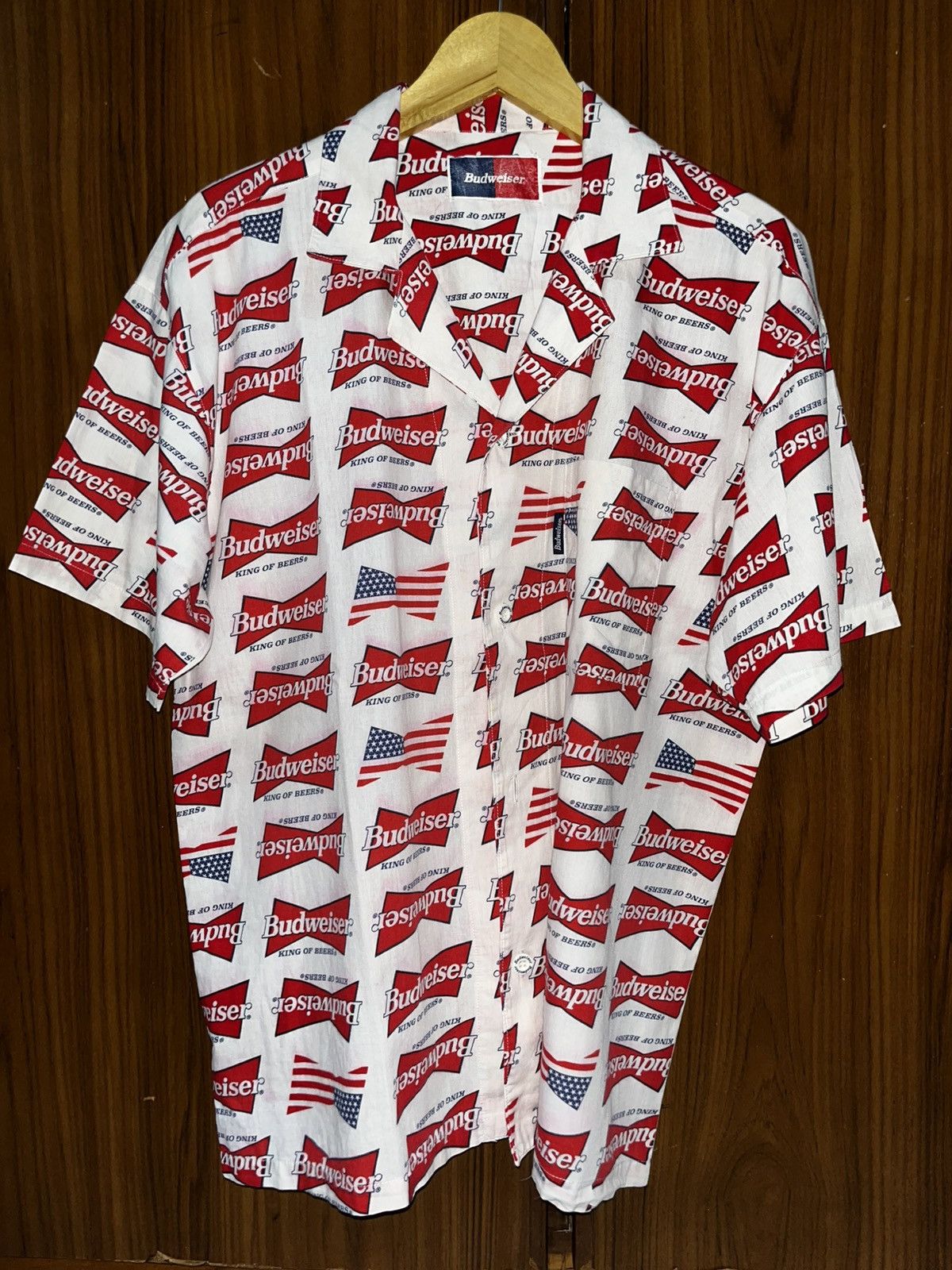 Budweiser Vintage budweiser open collar Size US L / EU 52-54 / 3 - 1 Thumbnail
