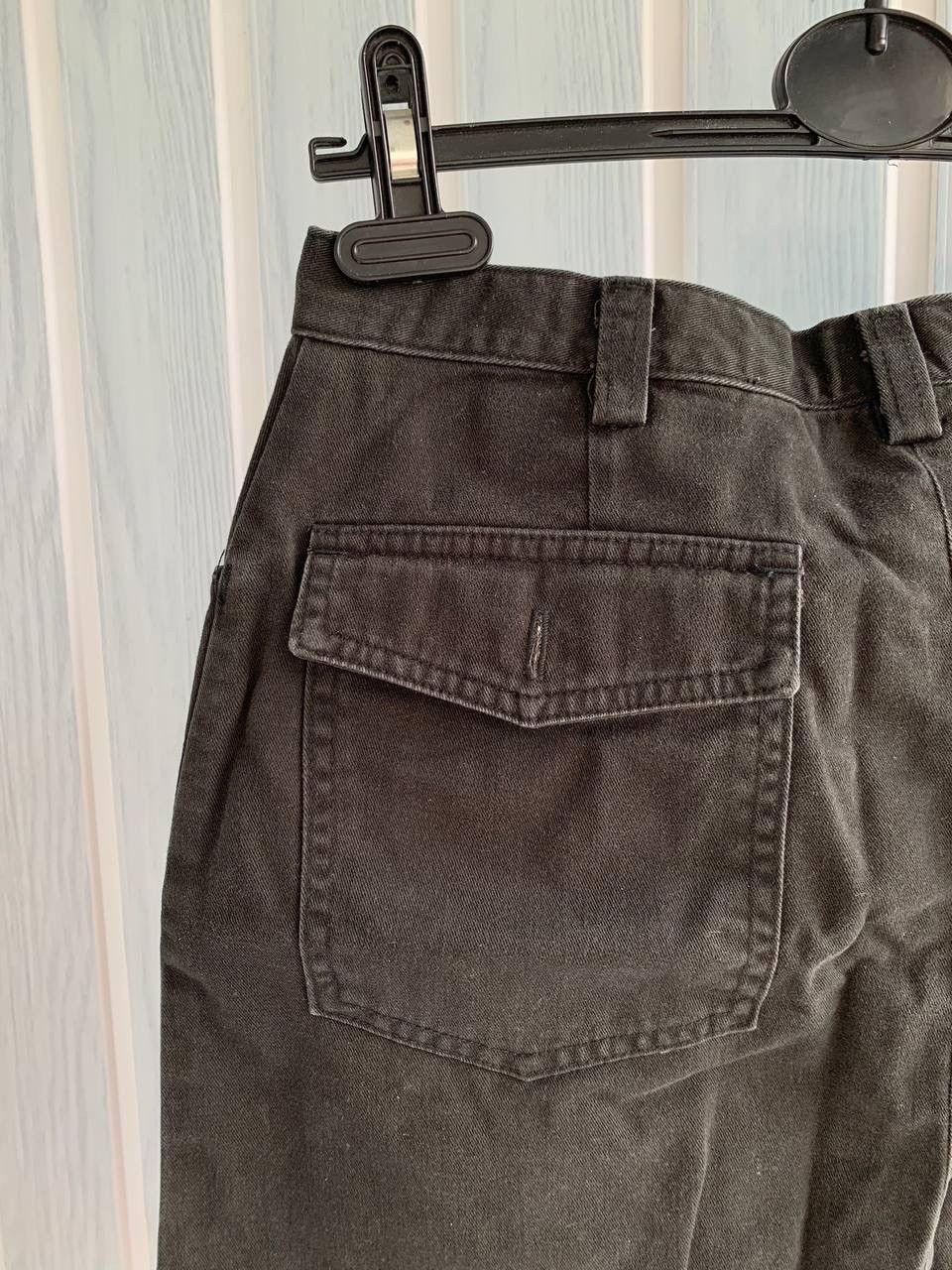 Stussy × Vintage Vintage Stussy Women Black Cotton Pockets Faded Midi Skirt Size 29" - 13 Thumbnail