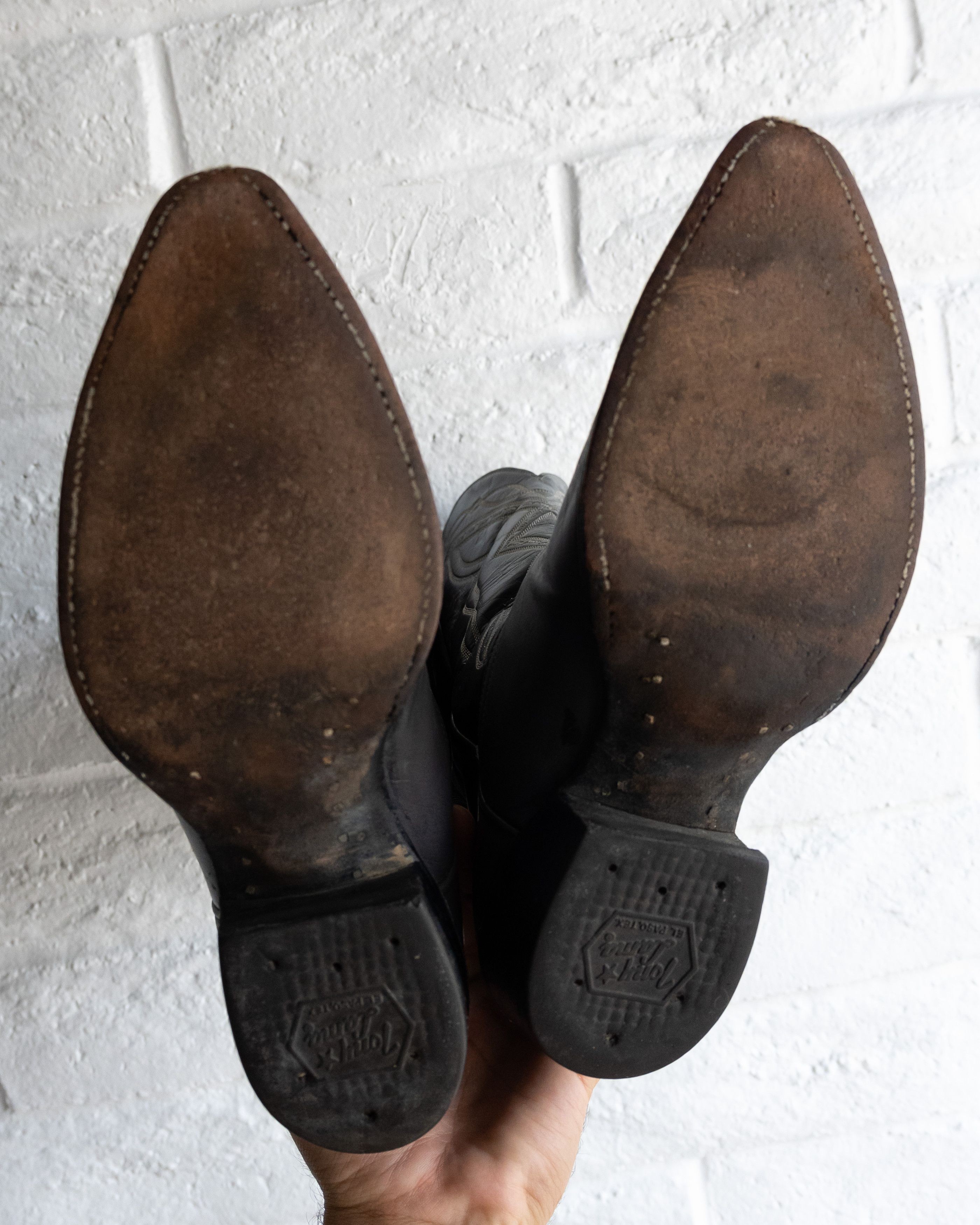 Vintage Vintage 1970s Tony Lama Cowboy Boots Lizard Skin Wingtip 9 Size US 9 / EU 42 - 8 Thumbnail