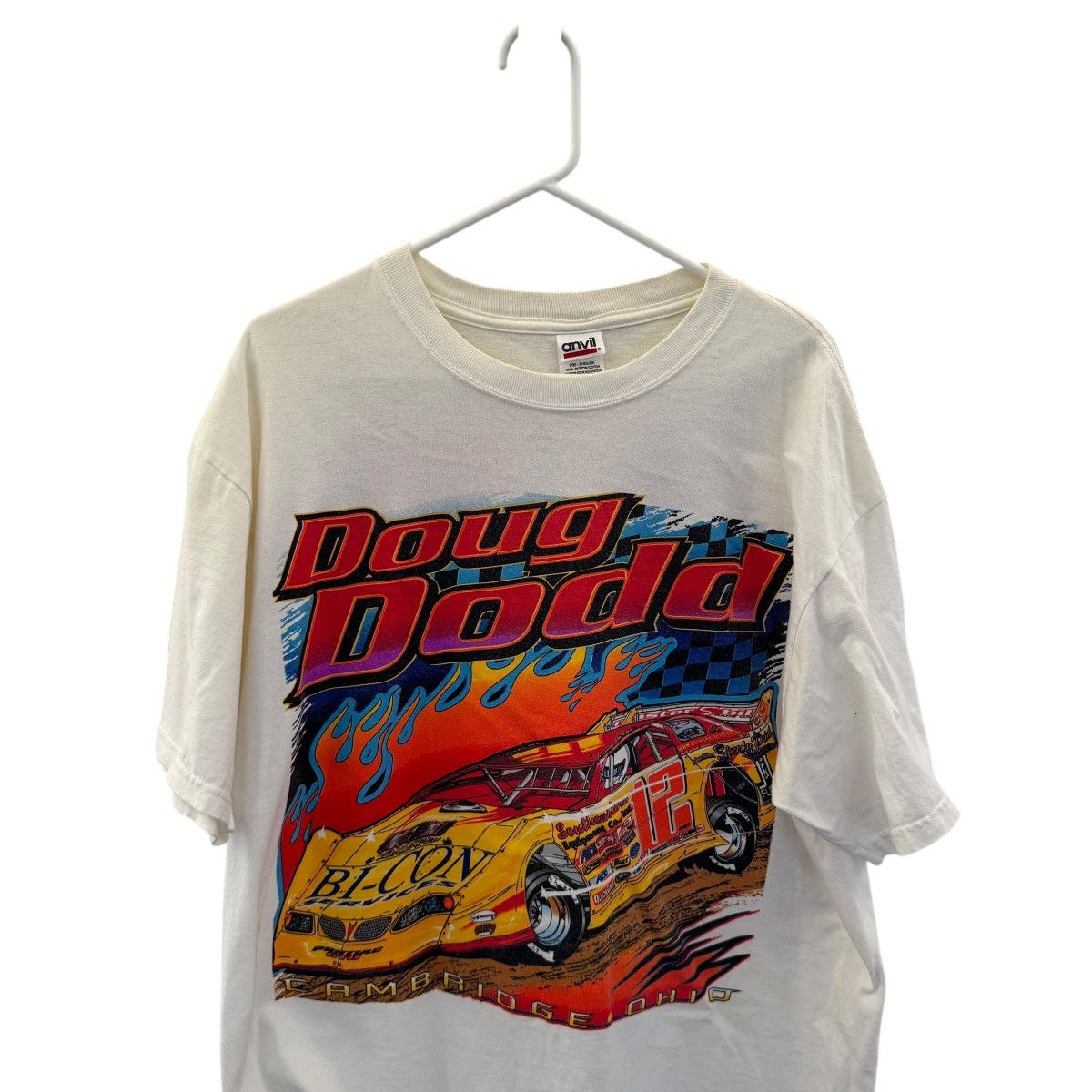 Anvil × Vintage vintage Doug Dodd racing double sided graphic shirt Size US XL / EU 56 / 4 - 1 Thumbnail