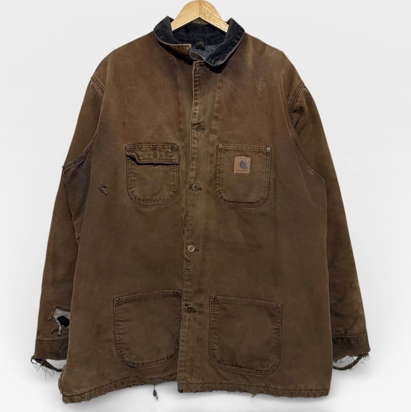 Vintage Carhartt C02 Blanket Lined Duck Chore Coat Jacket