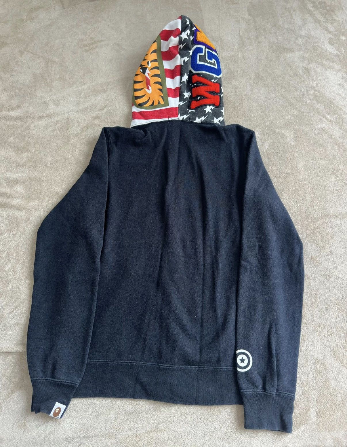 Bape BAPE Shark Head Color Block Hoodie K5 Size US XS / EU 42 / 0 - 2 Thumbnail