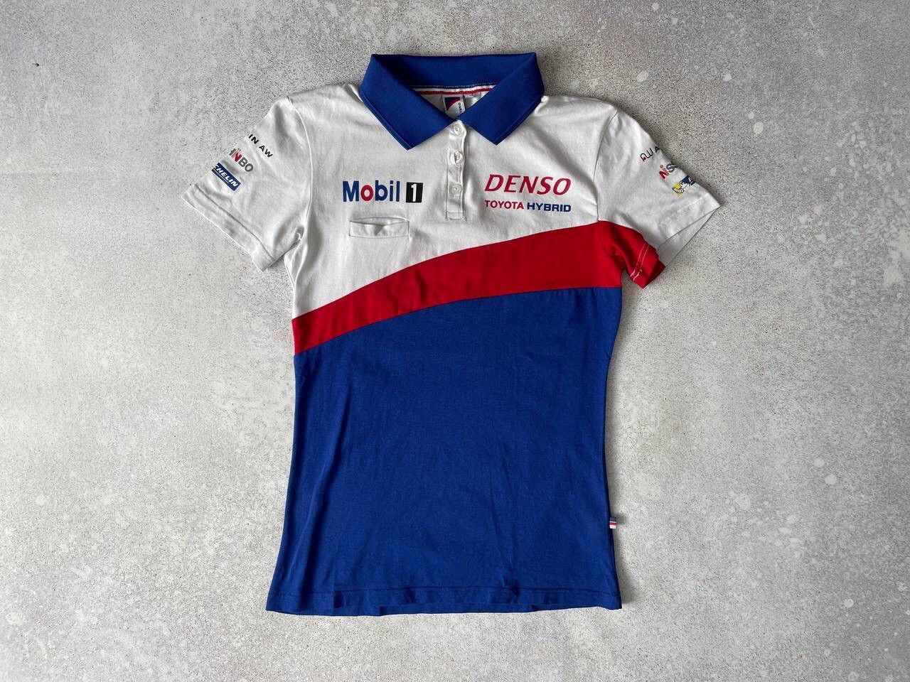 NASCAR × Vintage Vintage Toyota Mobil 1 Racing Polo Big Graphic Logo Y2K Rare Size US M / EU 48-50 / 2 - 1 Thumbnail