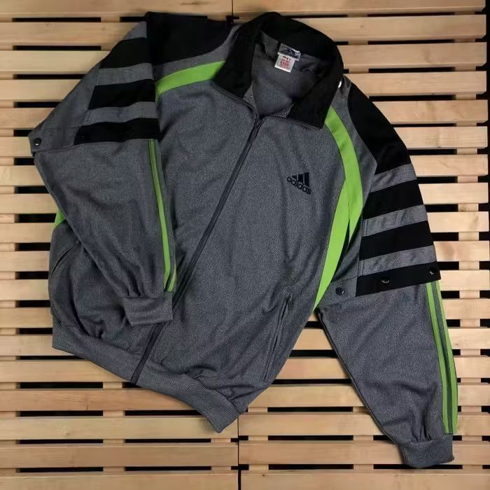 Adidas × Vintage Mens Bomber Jacket Adidas Vintage Back Big Logo Size L Size US L / EU 52-54 / 3 - 1 Thumbnail