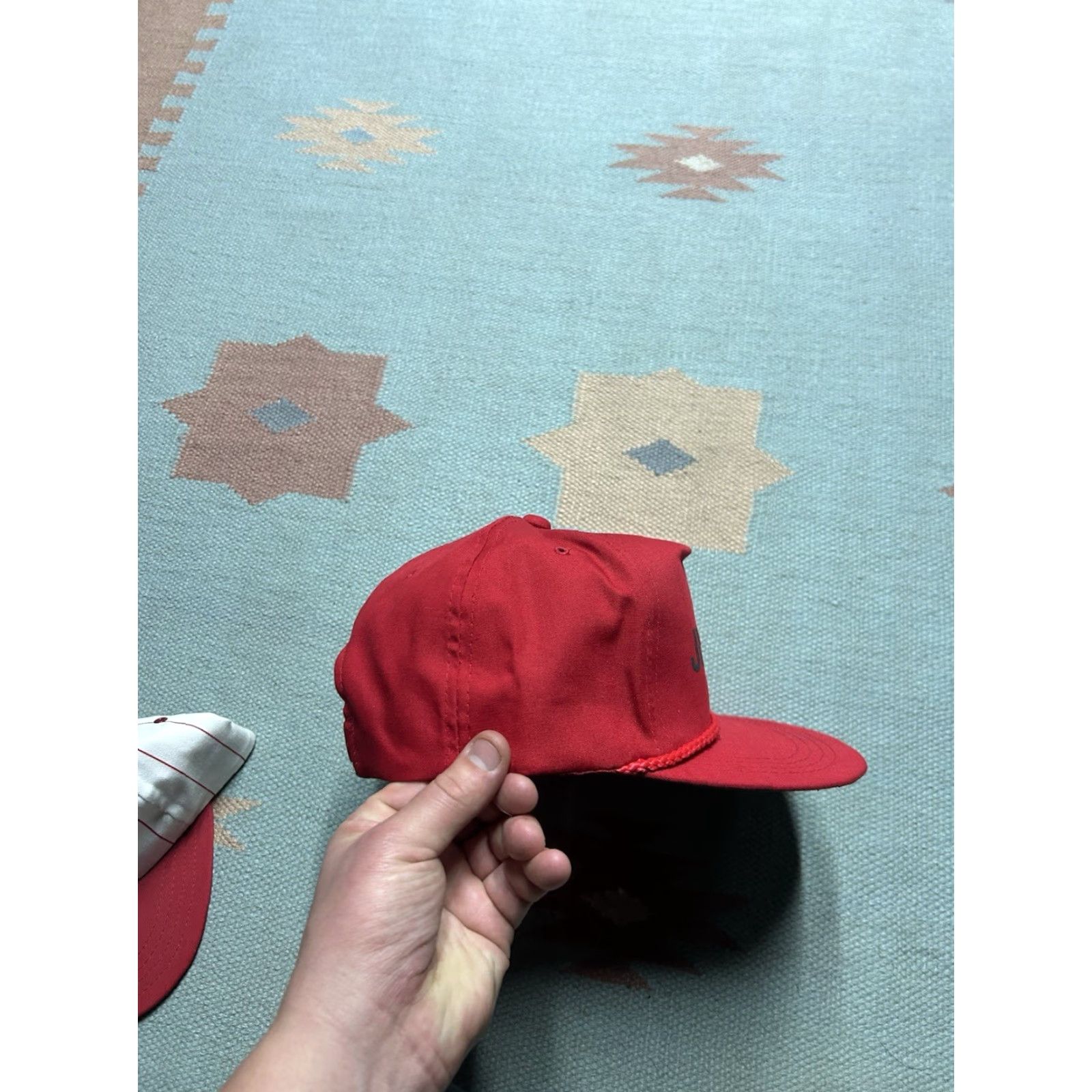 Equipment VINTAGE SnapBack hat cap Jursik truck equipment Michigan red adjustable Mens Adjustable Snapback Hat Size ONE SIZE - 8 Thumbnail