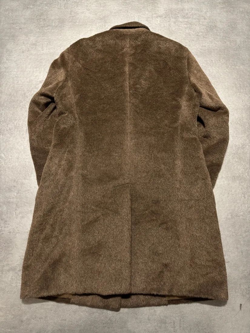 Emporio Armani × Vintage FW2018 Emporio Armani Sartorial Faux Fur Brown Trench Coat Size US M / EU 48-50 / 2 - 4 Thumbnail
