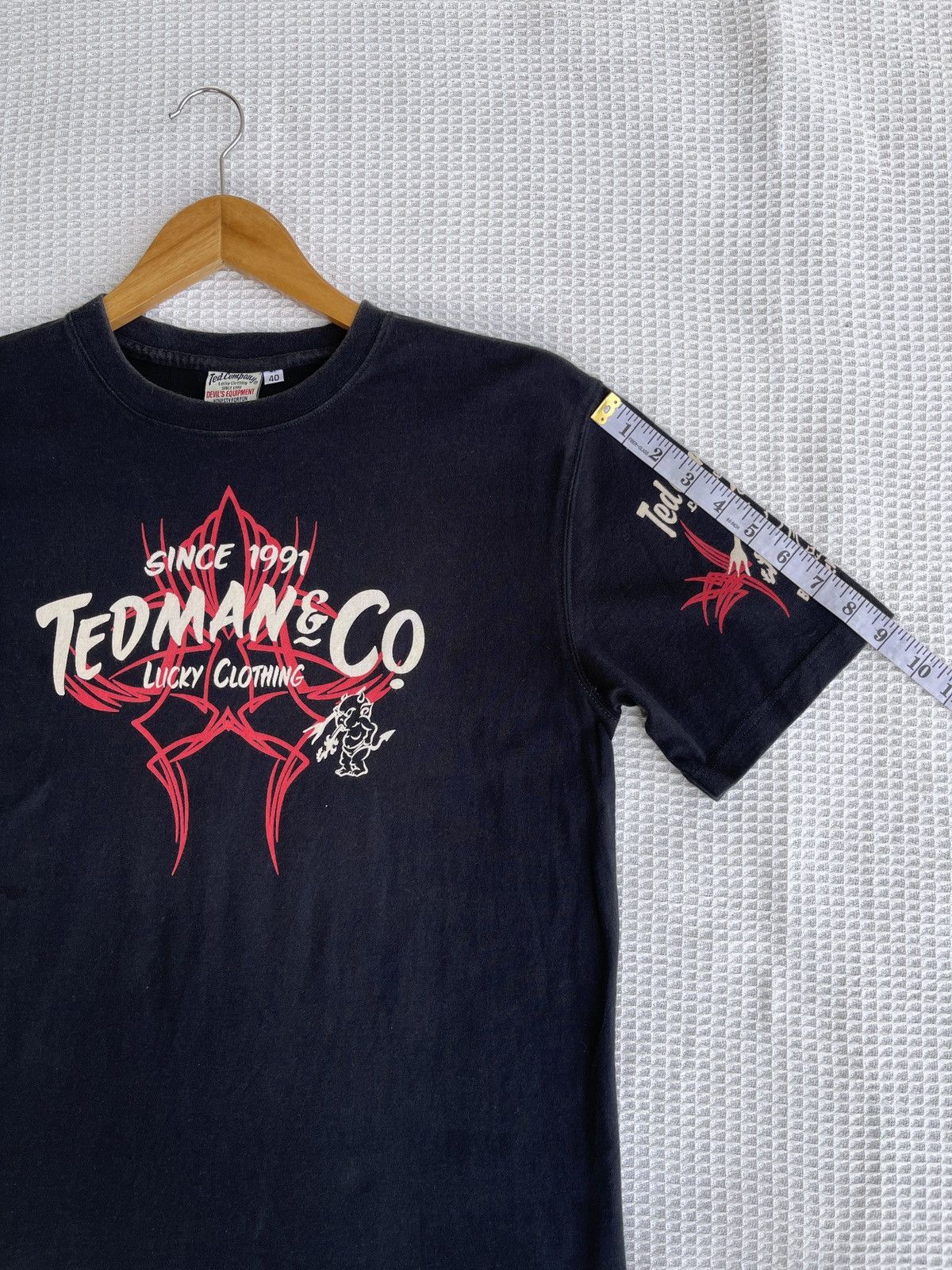 Tedman Rare🔥Vintage TEDMAN Ted Company Devils Equipment T-Shirt Size US M / EU 48-50 / 2 - 13 Thumbnail