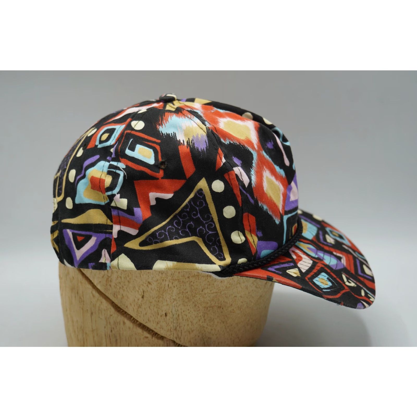 Vintage VINTAGE NISSIN CAP Geometric Abstract Snapback Hat Mens Adjustable Size ONE SIZE - 4 Thumbnail