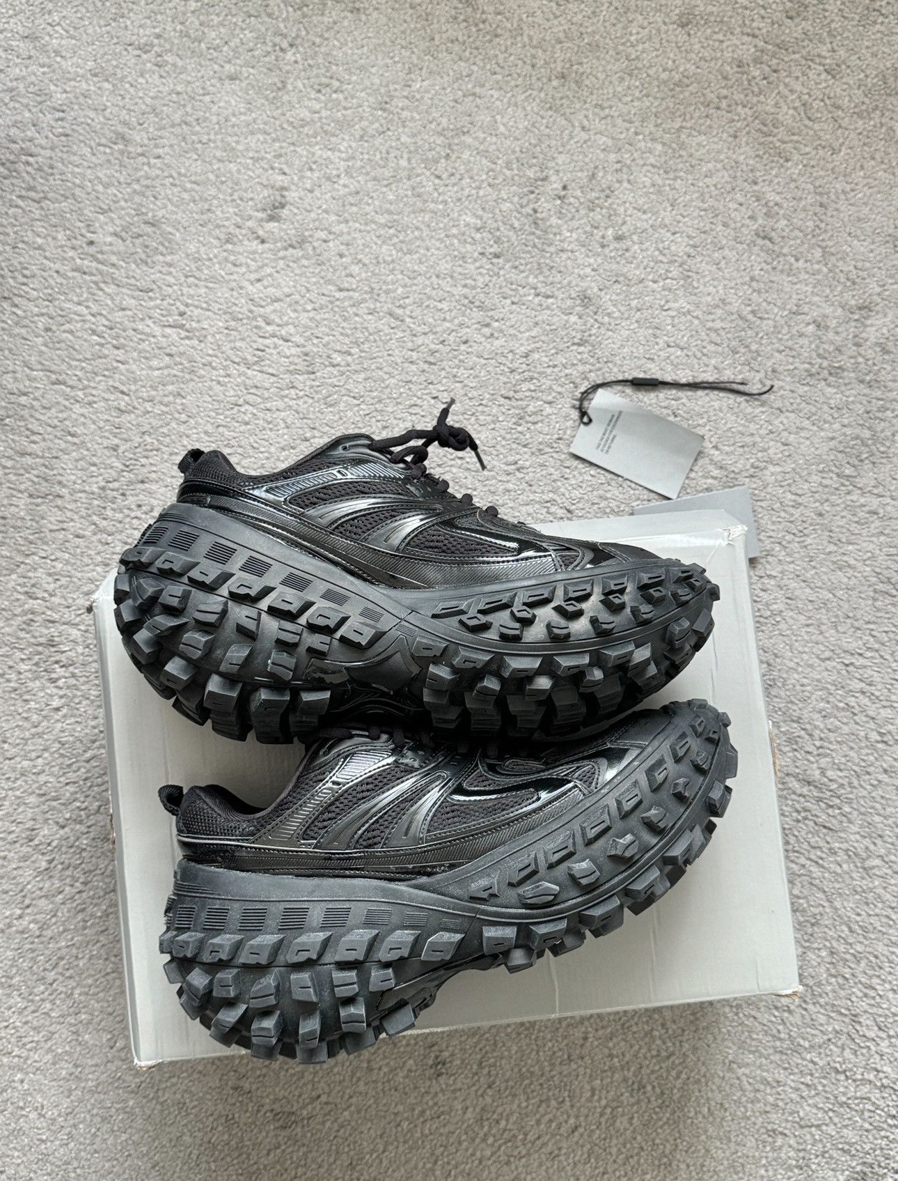 Balenciaga Balenciaga Defender/Bouncer Black Sneakers | Grailed