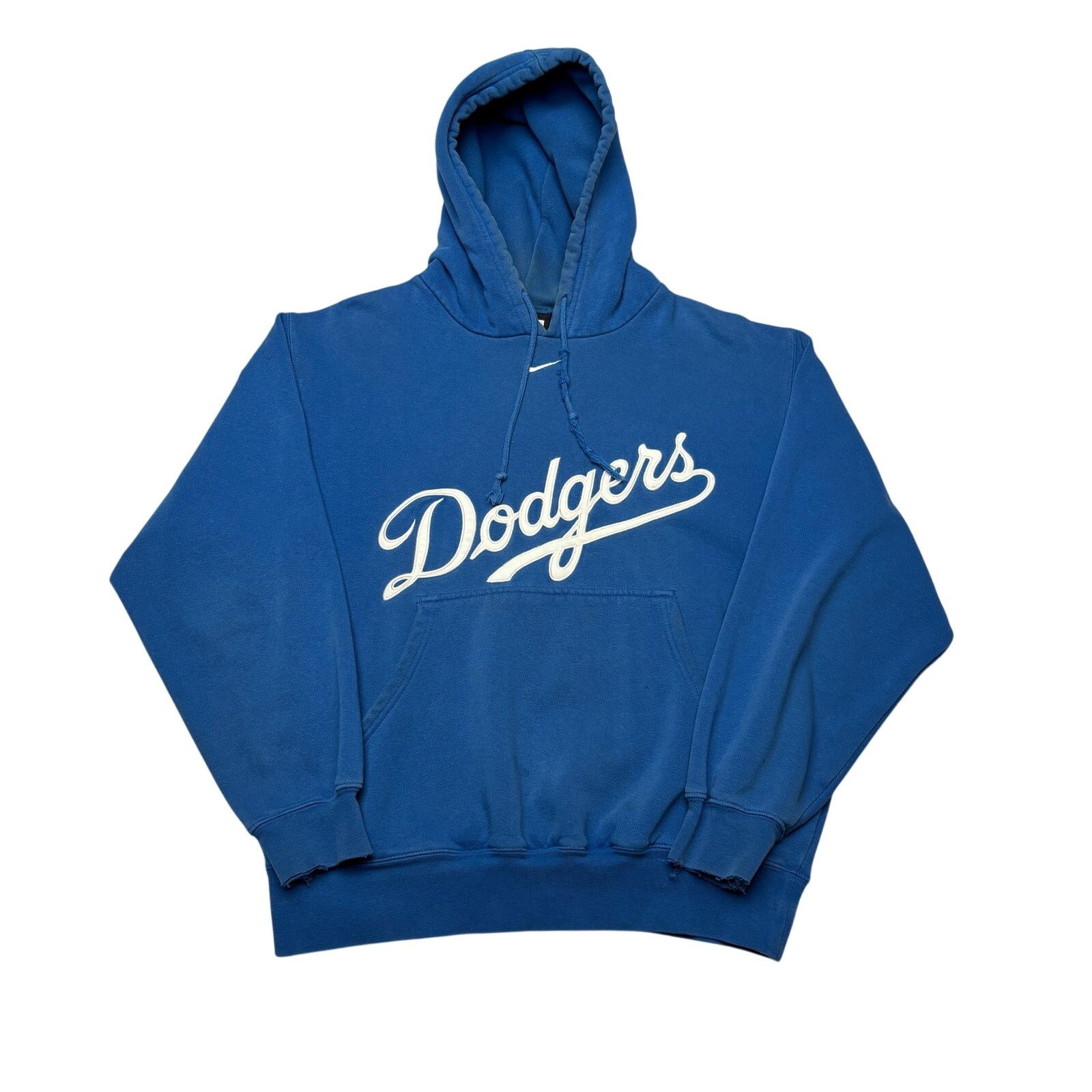 Nike × Vintage Vintage Nike LA Dodgers Center Swoosh Hoodie Men's Small MLB Size US S / EU 44-46 / 1 - 1 Thumbnail