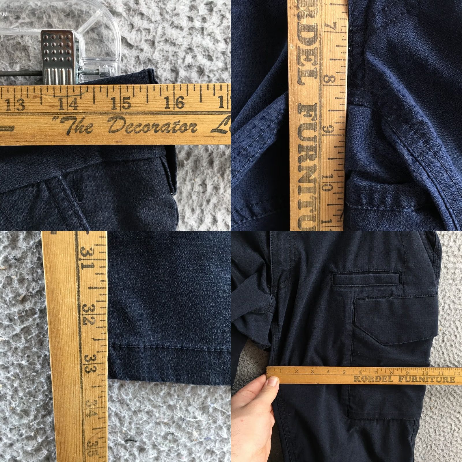 Vintage First Tactical Pants Womens 14 Tall Blue Cargo Ripstop Zip Fly Pockets Classic, Modern, Army Mens Womens Girls Boys Size 36" / US 14 / IT 50 - 8 Thumbnail
