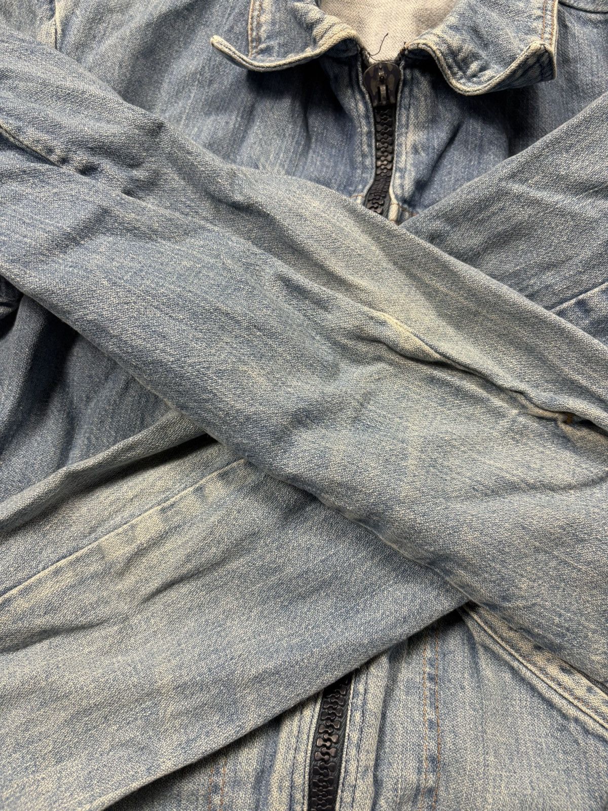 Wrangler Vintage Wrangler Zip Up Denim Trucker Jacket 80s Rare Faded Size XS / US 0-2 / IT 36-38 - 20 Thumbnail