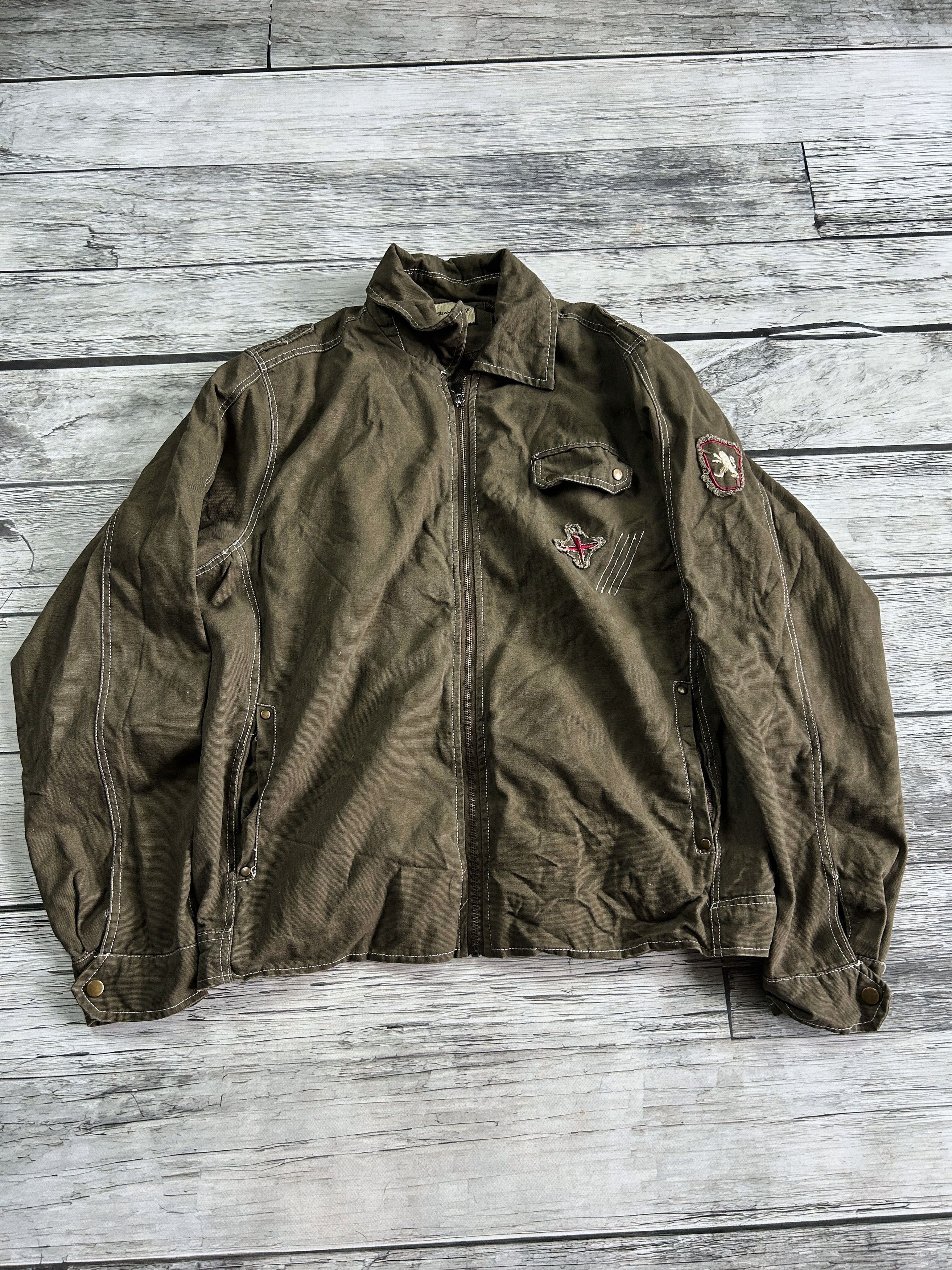 Japanese Brand × Vintage Vintage Rick Owens Balenciaga Style Denim Cargo Jacket 90s Size US XL / EU 56 / 4 - 4 Thumbnail