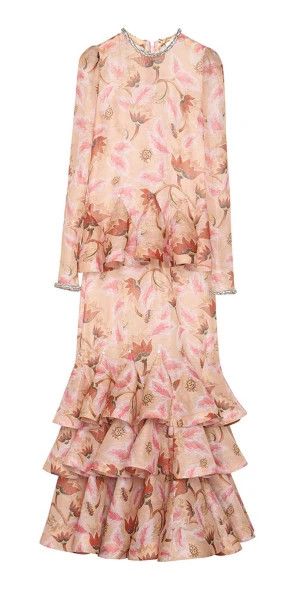 Zimmermann oc11z0725 Illustration Printed Dress in Multicolor Size L / US 10 / IT 46 - 1 Preview