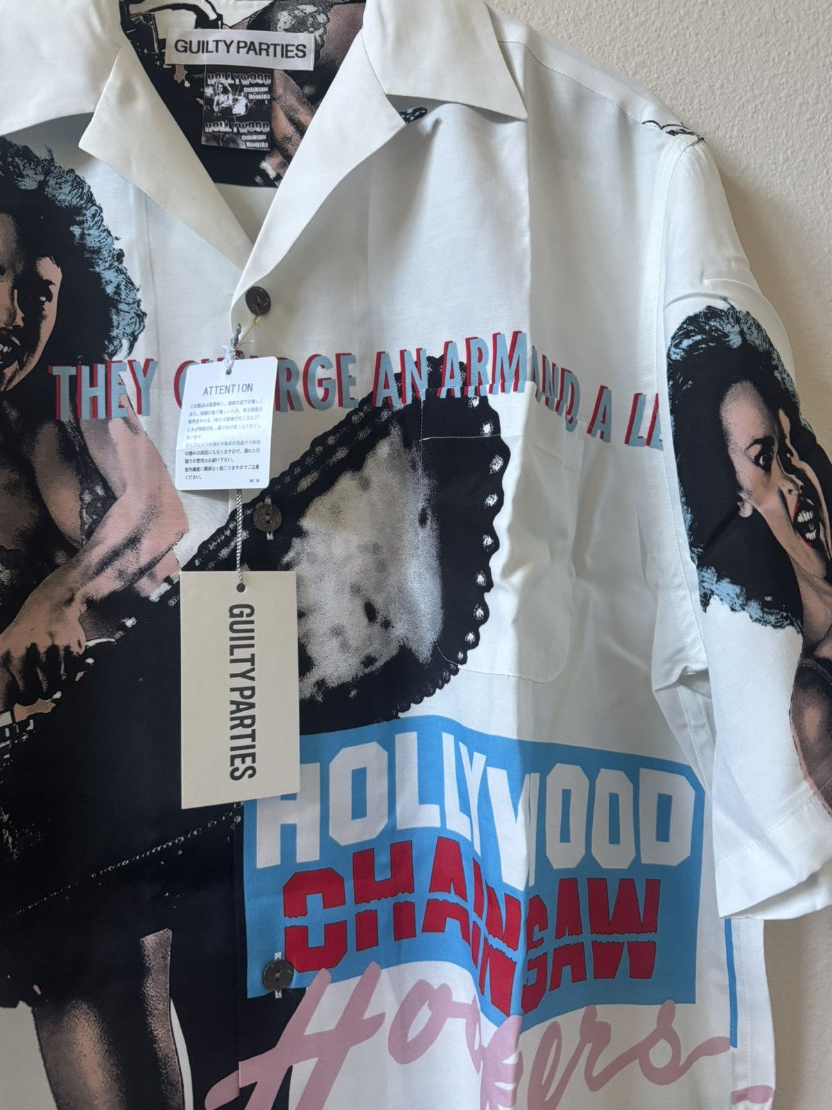 Vintage Wacko Maria Hollywood Chainsaw Hookers Button Up Size US M / EU 48-50 / 2 - 4 Thumbnail