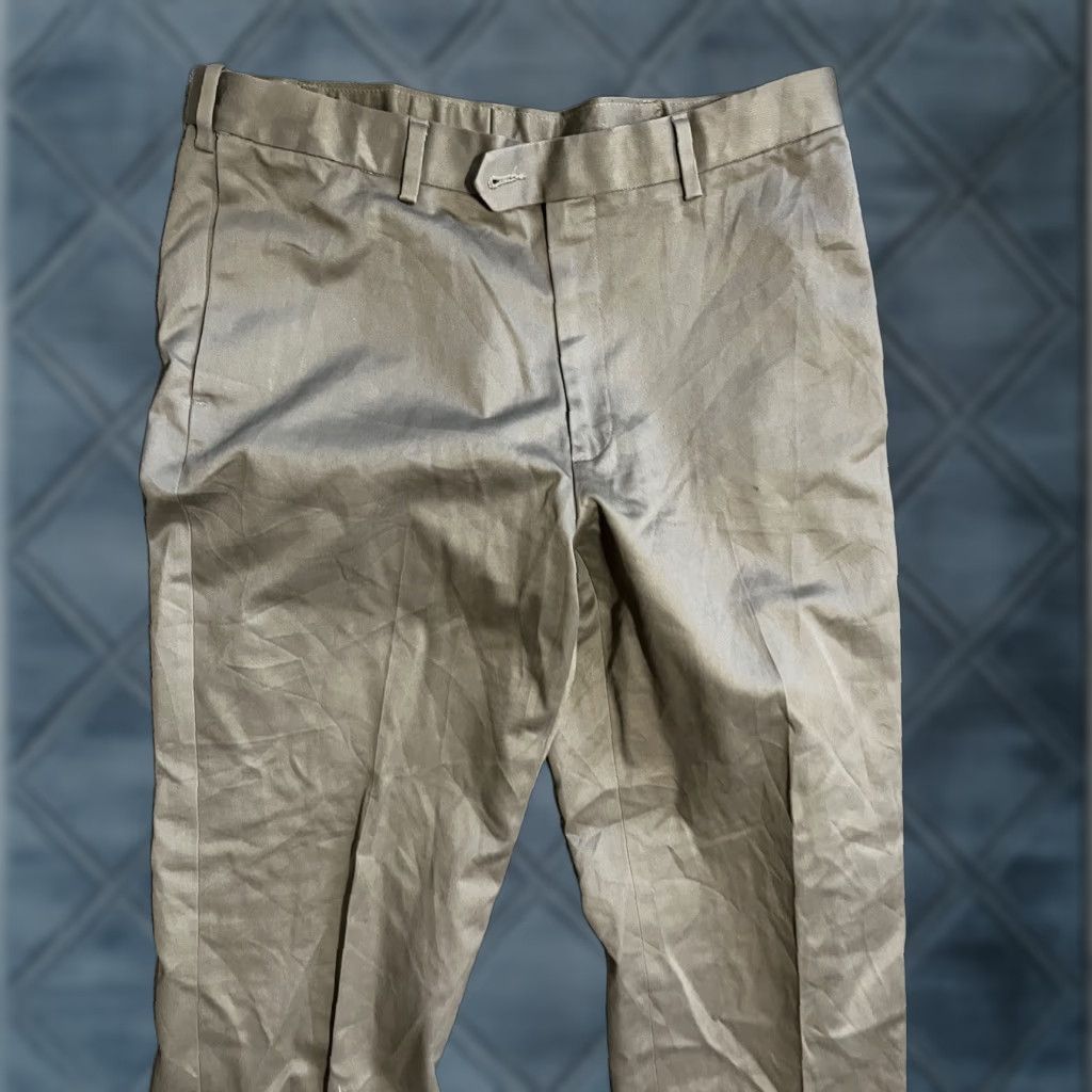 Perry Ellis Perry Ellis Men’s Chino Pants Brown Cotton Flat Front 34x30 Solid Pants Mens Brown Chino Flat Front Slim Straight 34-30 Vintage No Size US 34 / EU 50 - 1 Thumbnail