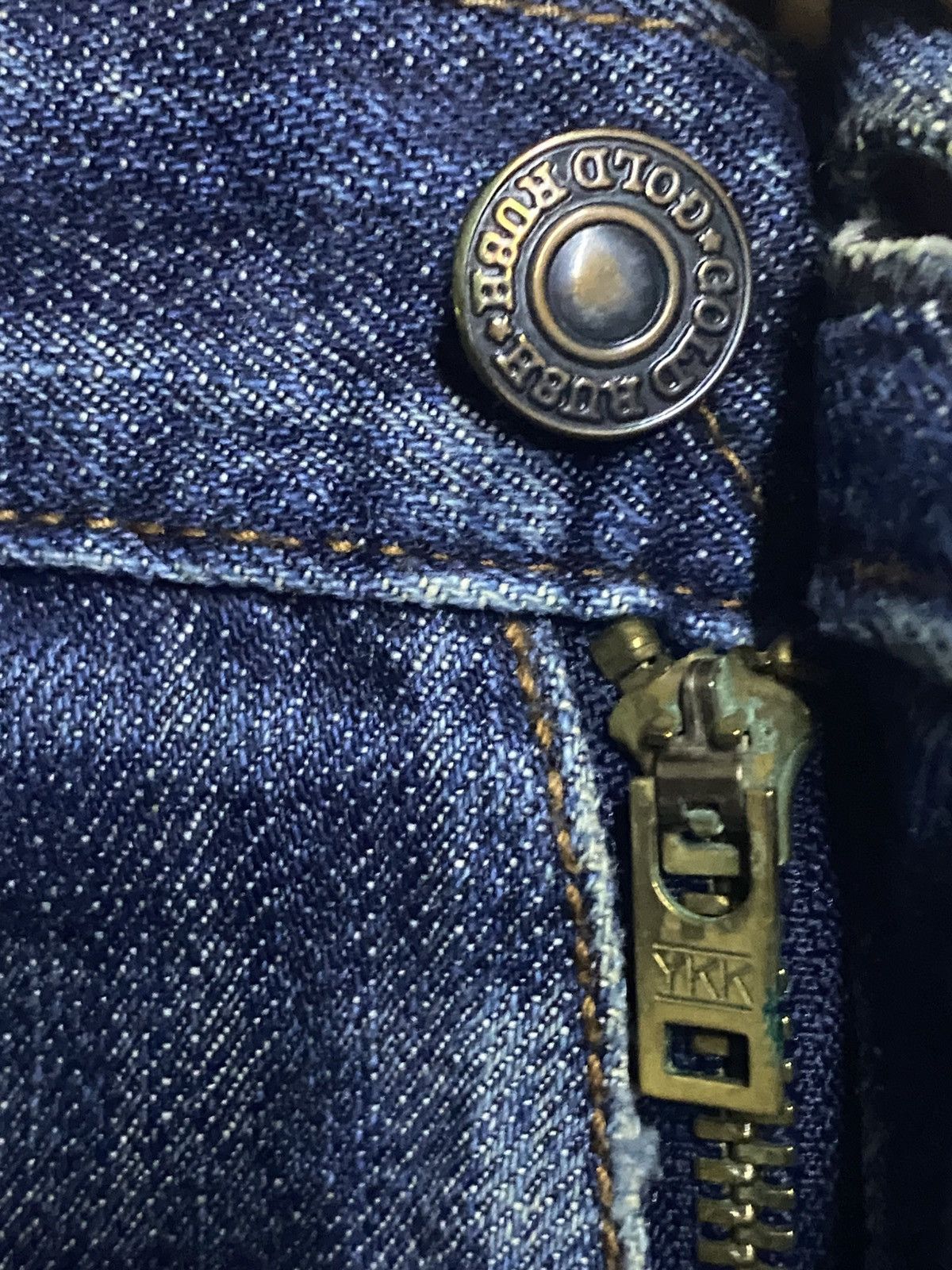 Japanese Brand Vintage Japanese Brand Gold Rush Distresssed Baggy Jeans Size US 32 / EU 48 - 9 Thumbnail