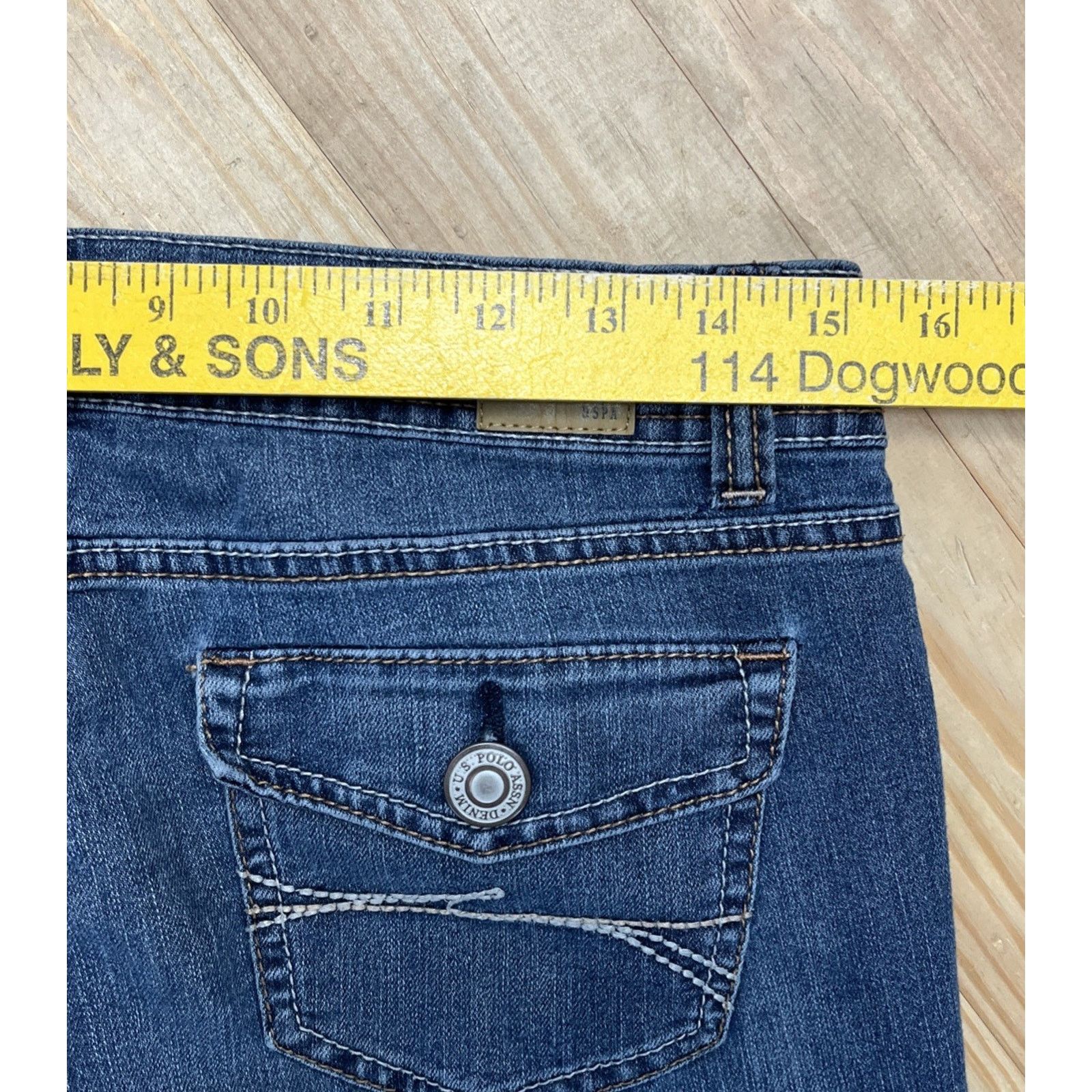 U.S. Polo Assn. US Polo Assn. Cassidy Boot Cut 7/8 Medium Wash Jeans Size 30" / US 8 / IT 44 - 5 Thumbnail