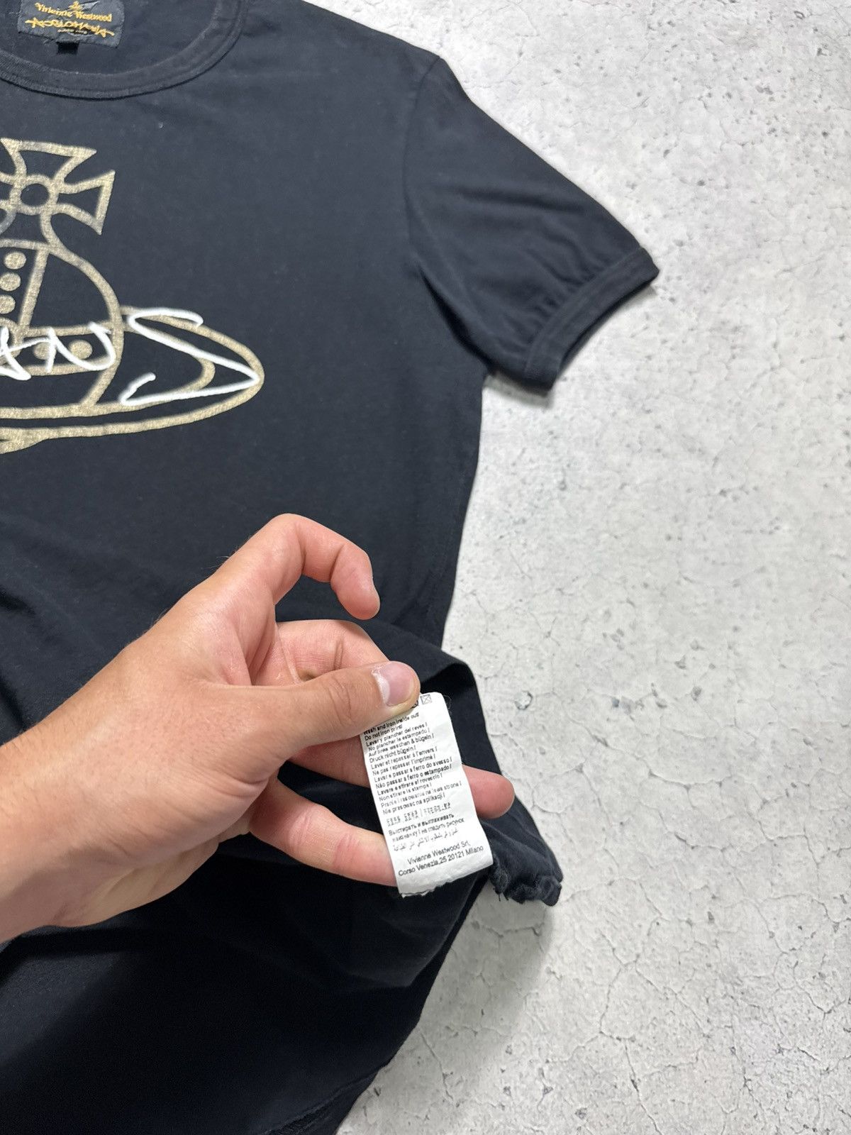Vivienne Westwood Vivienne Westwood Anglomania Luxury T-Shirt Black Big Logo Size US M / EU 48-50 / 2 - 9 Thumbnail