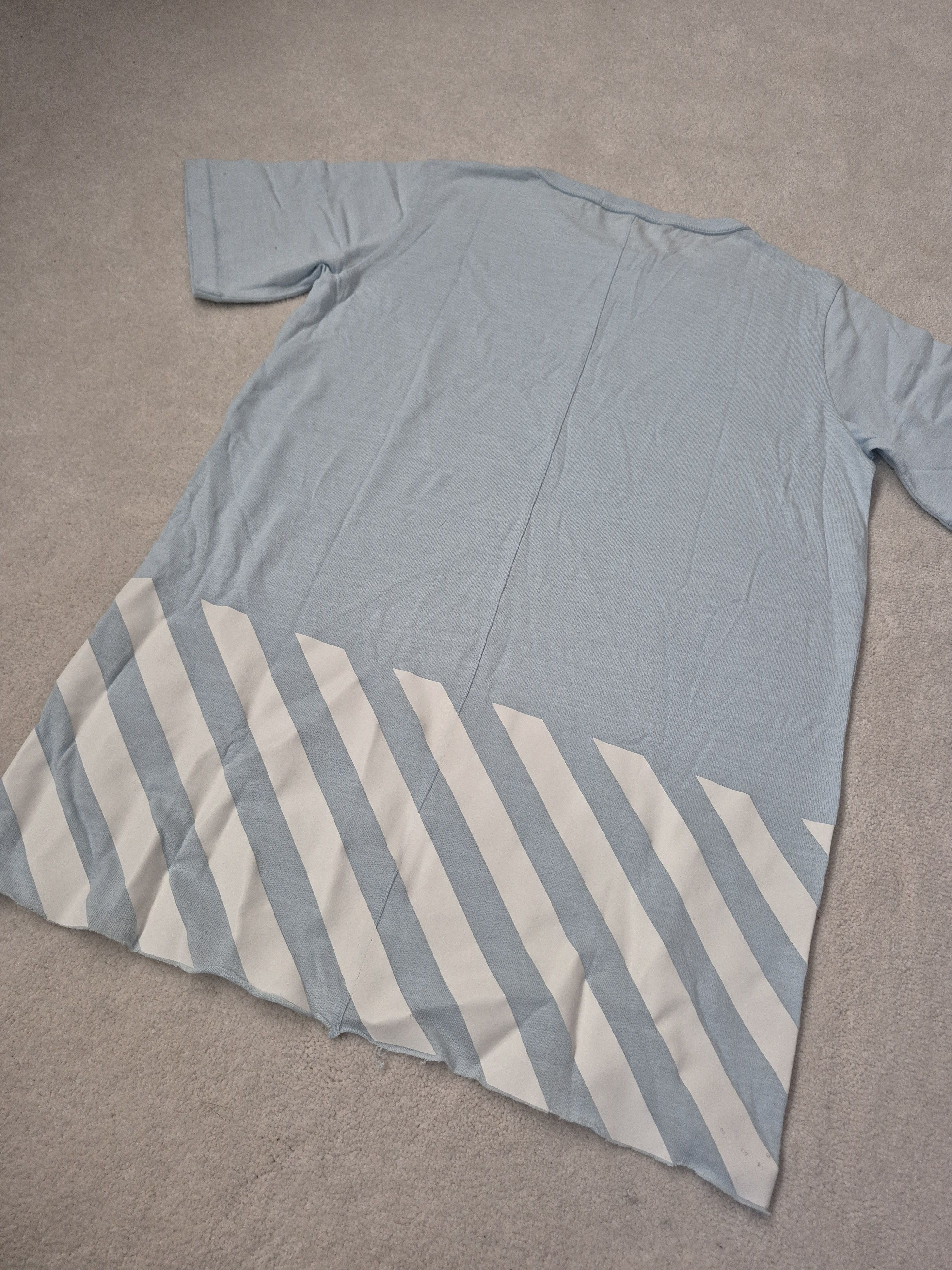 Off-White Off White Blue Layering Tee Stripes Arrows Virgil Medium Size US M / EU 48-50 / 2 - 2 Thumbnail