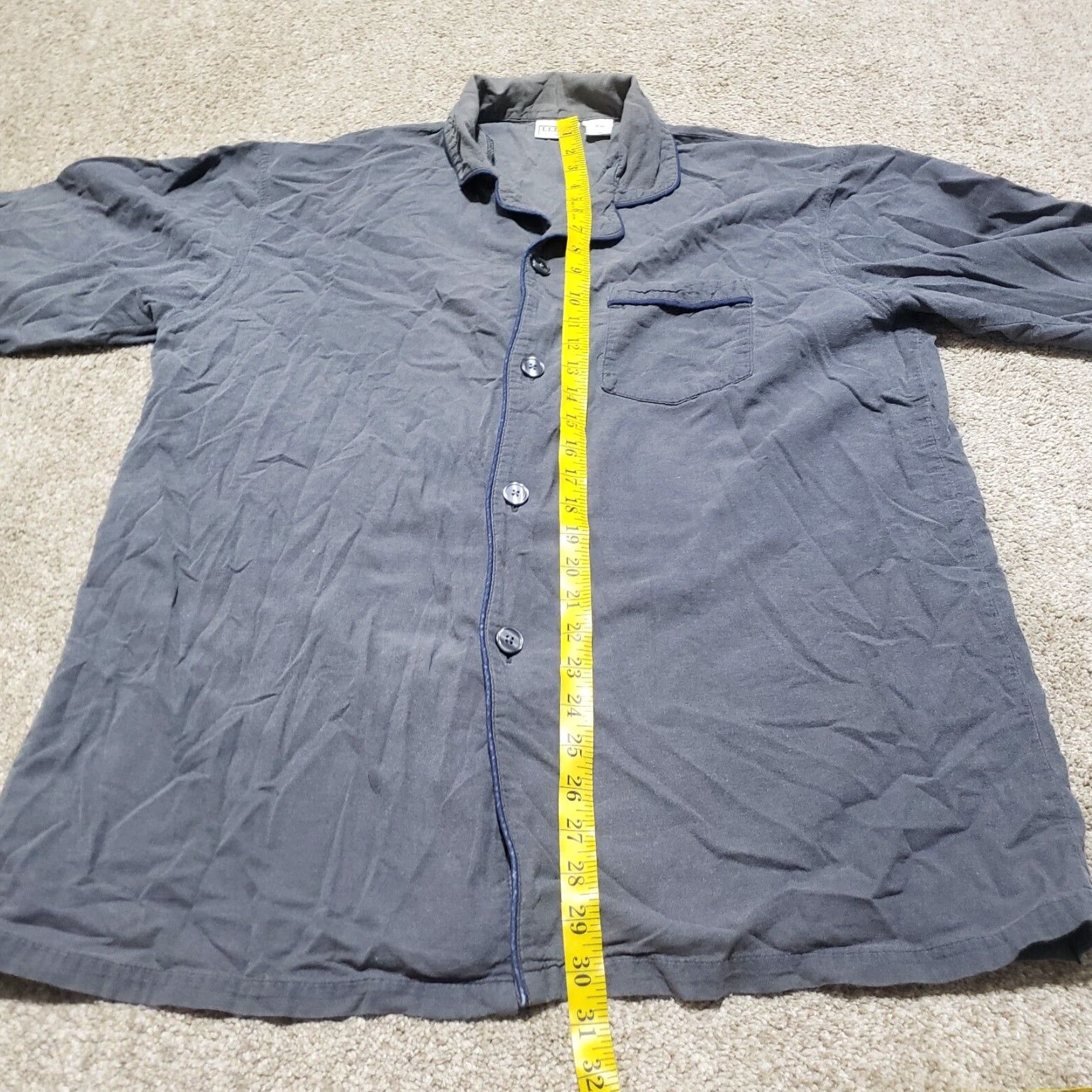 Vintage L.L. Bean Flannel Shirt Gray Chamois Cloth Button Up Men's Large Tall Cotton Outdoor Size US L / EU 52-54 / 3 - 6 Thumbnail