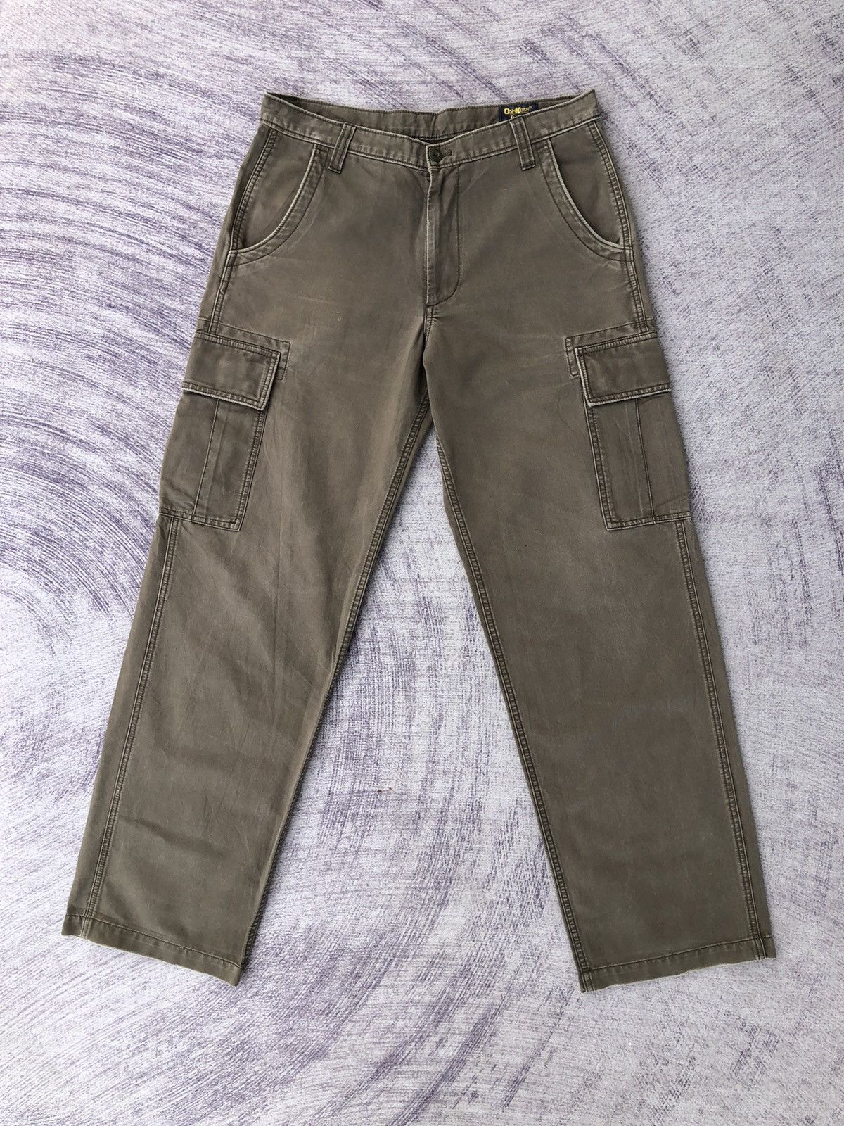 Japanese Brand × Olive × Oshkosh OshKosh Cargo Green Olive Style Multi-Pocket Pants Size US 31 - 1 Thumbnail