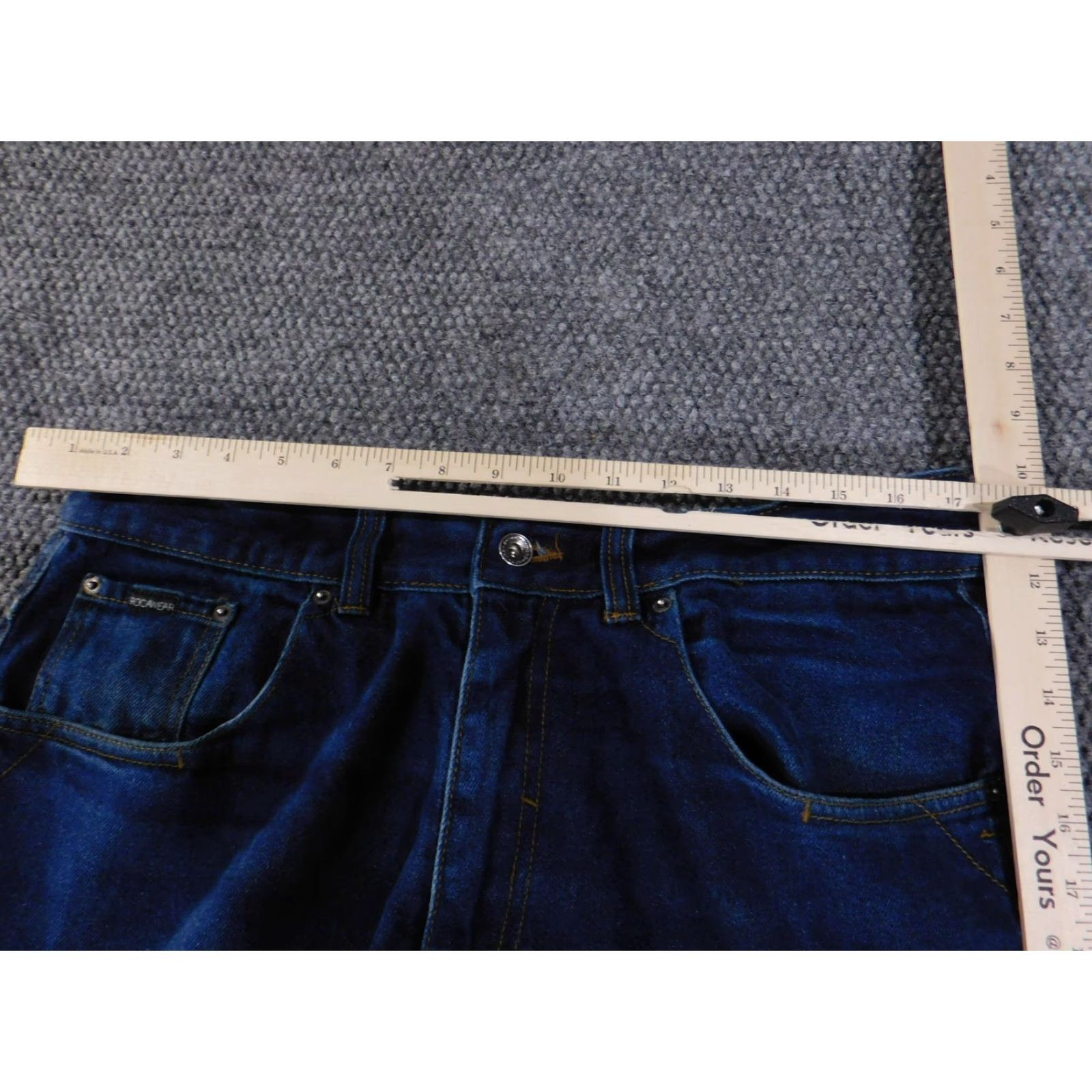 Rocawear Rocawear Jeans Mens 36 Blue Denim Baggy Wide-Leg Loose Fit Streetwear Y2K Washed Mens 36 Jeans Size US 36 / EU 52 - 7 Thumbnail