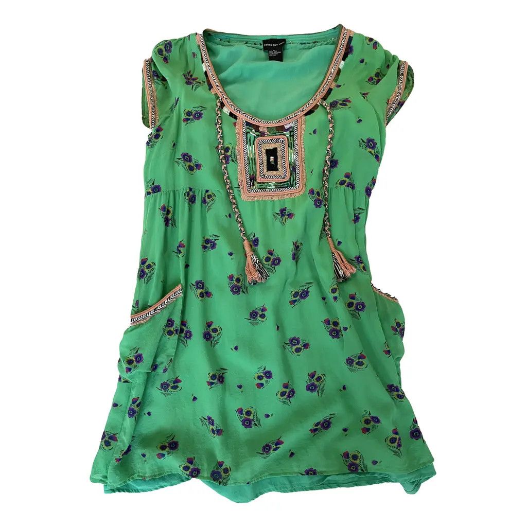 Central Park West 100% Silk Mini Summer Dress - Central Park West Size M / US 6-8 / IT 42-44 - 1 Thumbnail