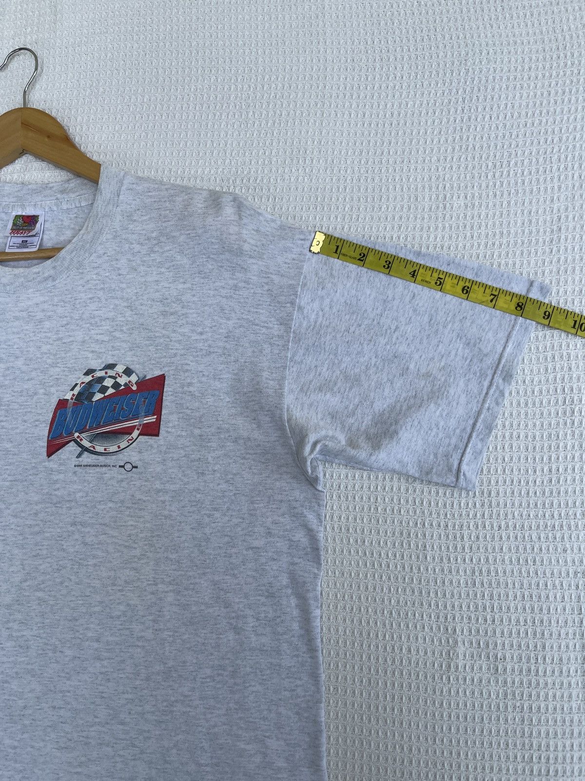 Budweiser Last Drop🔥Rare🔥Vintage 90s BUDWEISER Alcohol Racing T-Shirt Size US XL / EU 56 / 4 - 11 Thumbnail