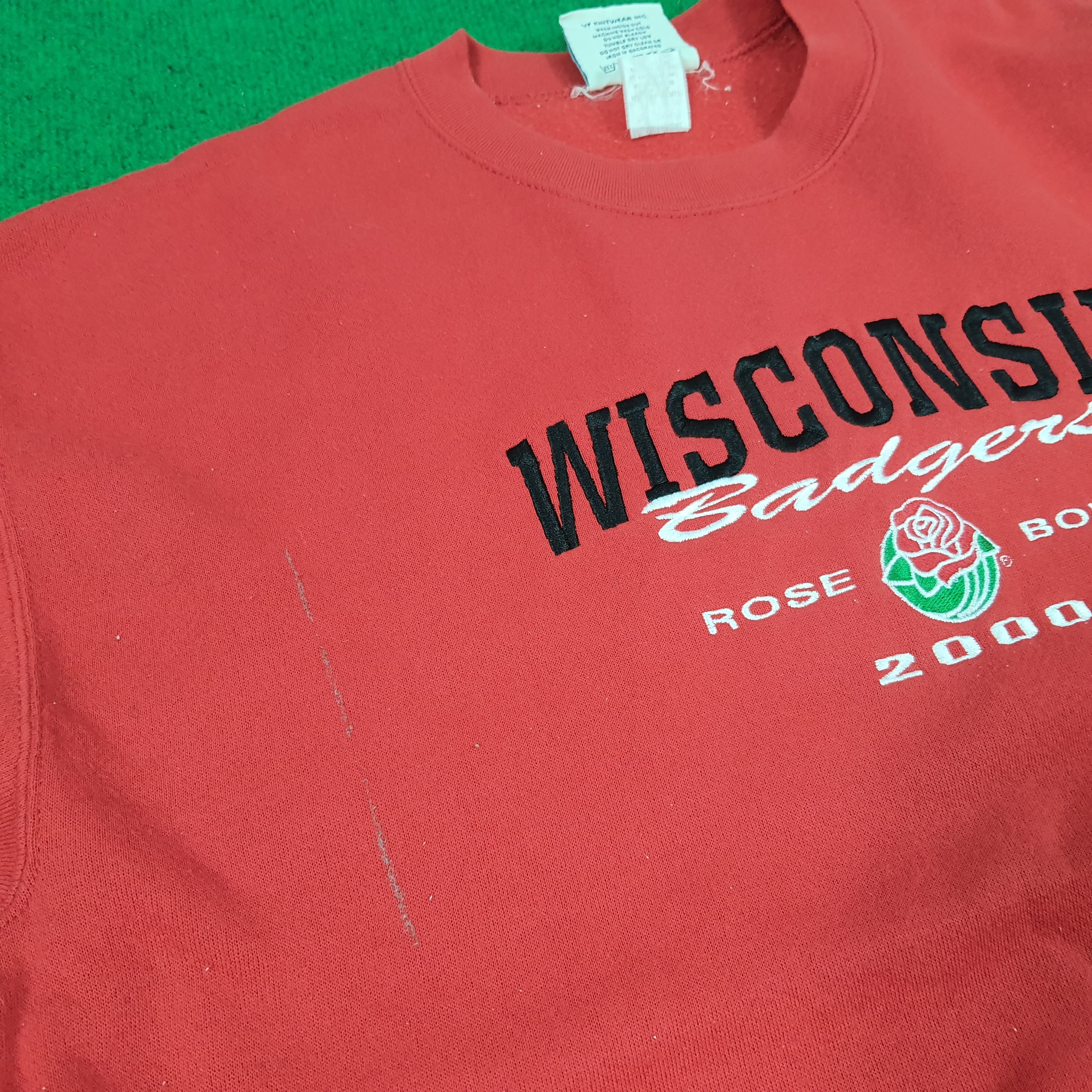 Lee Vintage Wisconsin Badgers American Football Team Sweatshirts Size US L / EU 52-54 / 3 - 10 Thumbnail