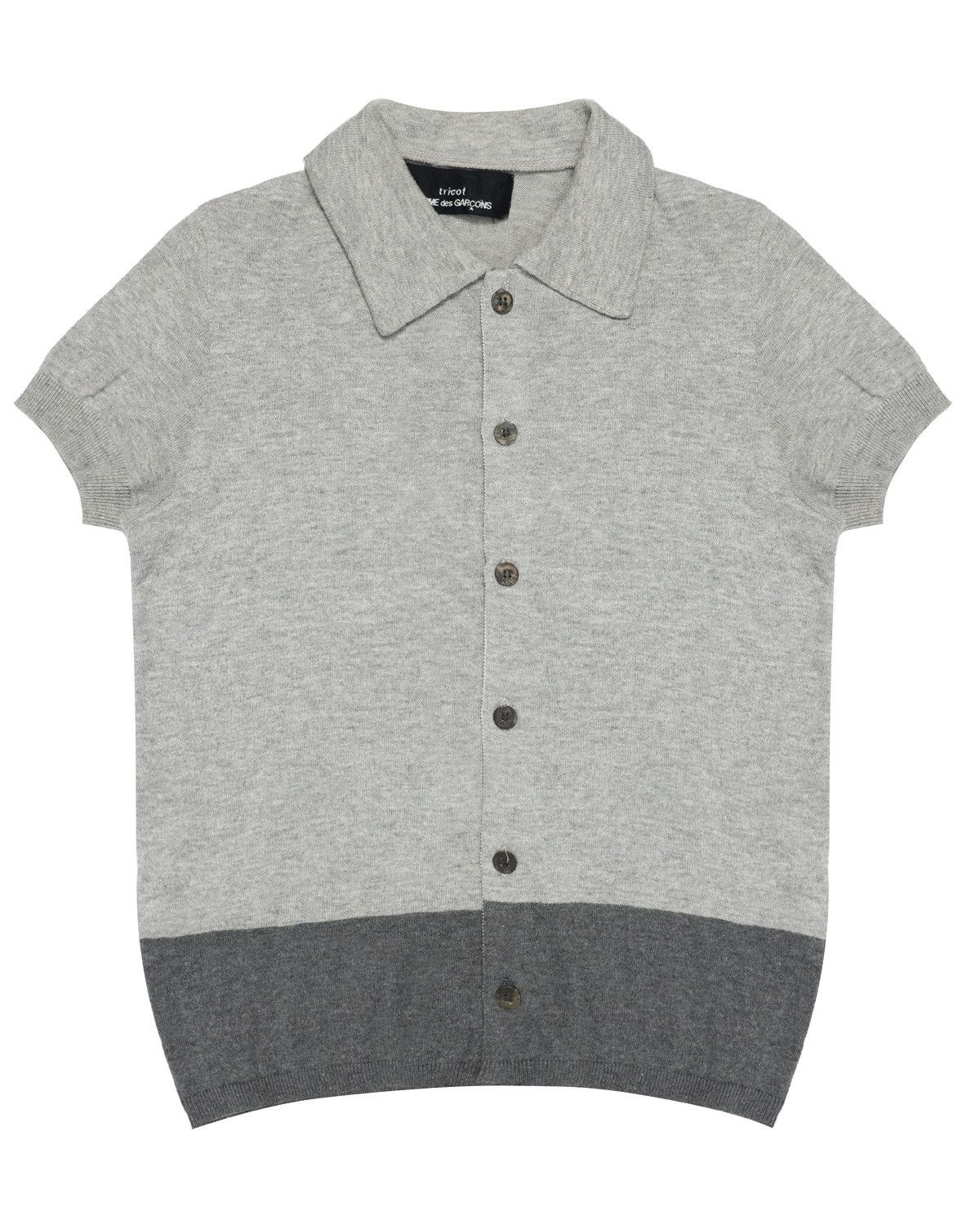 Comme des Garcons tricot CDG Two-Tone Button Knit Top Size XS / US 0-2 / IT 36-38 - 1 Thumbnail