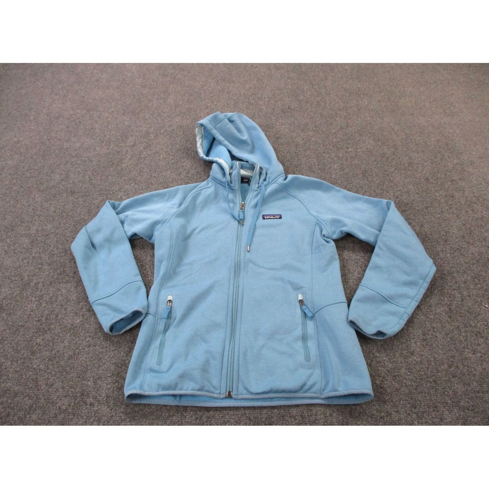 Patagonia Patagonia Jacket Women M Blue Tech Fleece Lined Hoody Hiking Outdoor 25940 Size M / US 6-8 / IT 42-44 - 2 Thumbnail