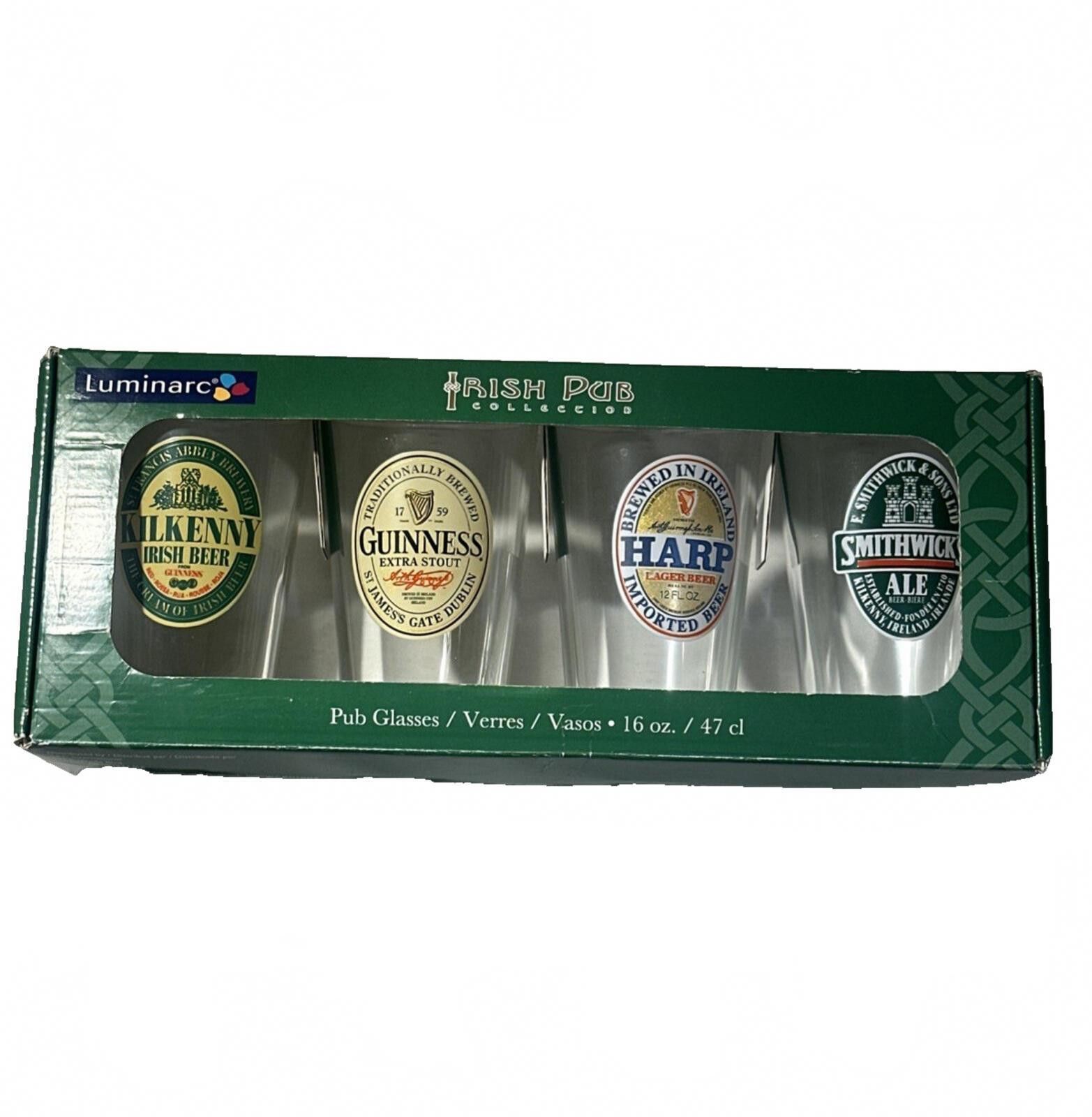 Other Luminarc 16 oz. Beer Glasses Irish Pub Collection Set of 4 Size ONE SIZE - 1 Thumbnail
