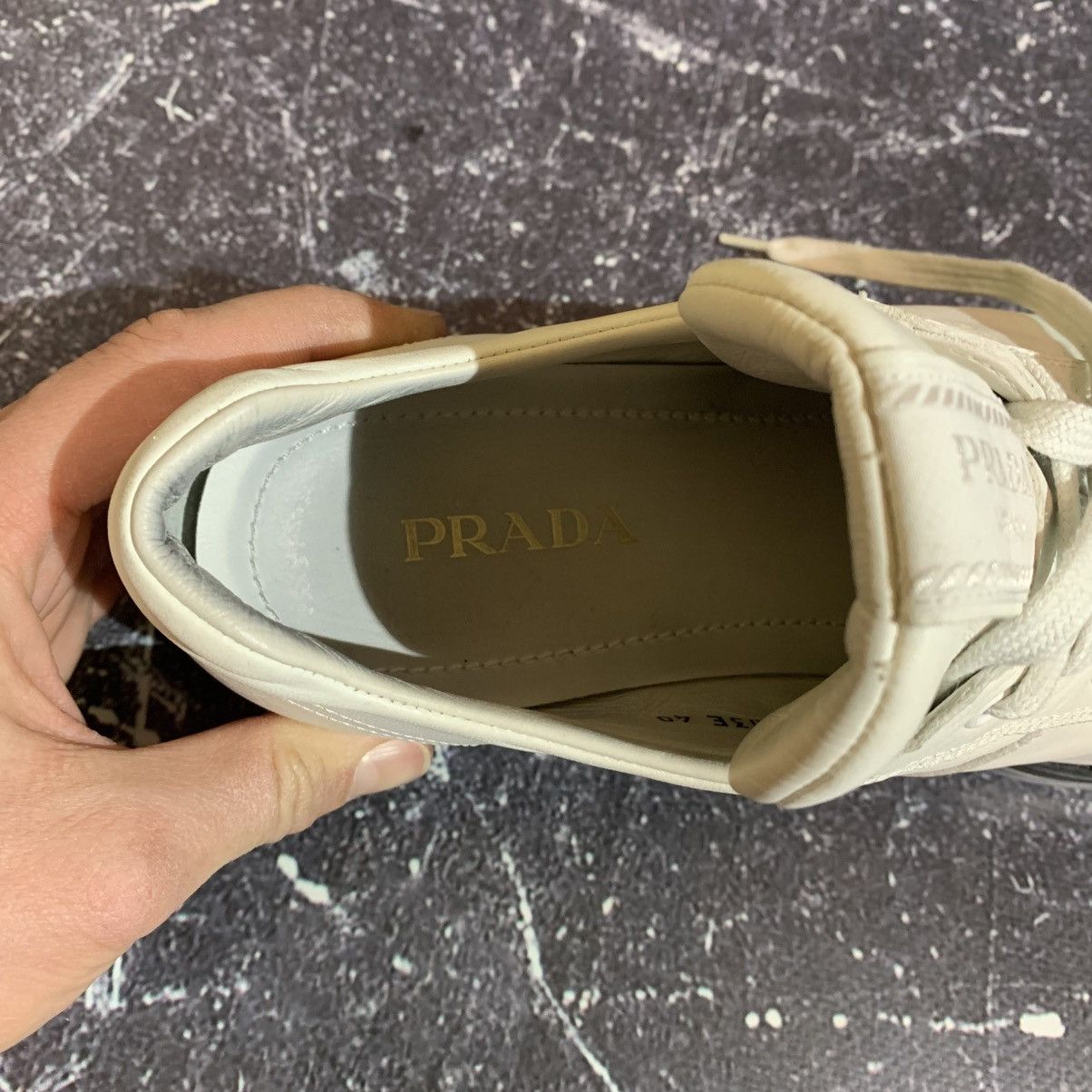Prada Prada Women’s Leather Sneakers Size 40, 26 cm Size US 10 / IT 40 - 16 Thumbnail