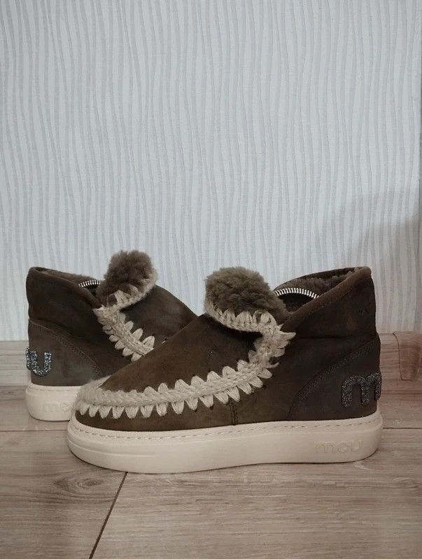 Mou Mou Eskimo Bold Glitter Logo size 38 snow boots Size US 8 / IT 38 - 1 Thumbnail