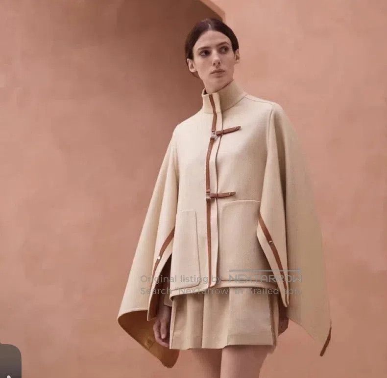 Hermes Hermes Wool Equestrian Cloak Size XXS / US 00 / IT 34 - 9 Thumbnail