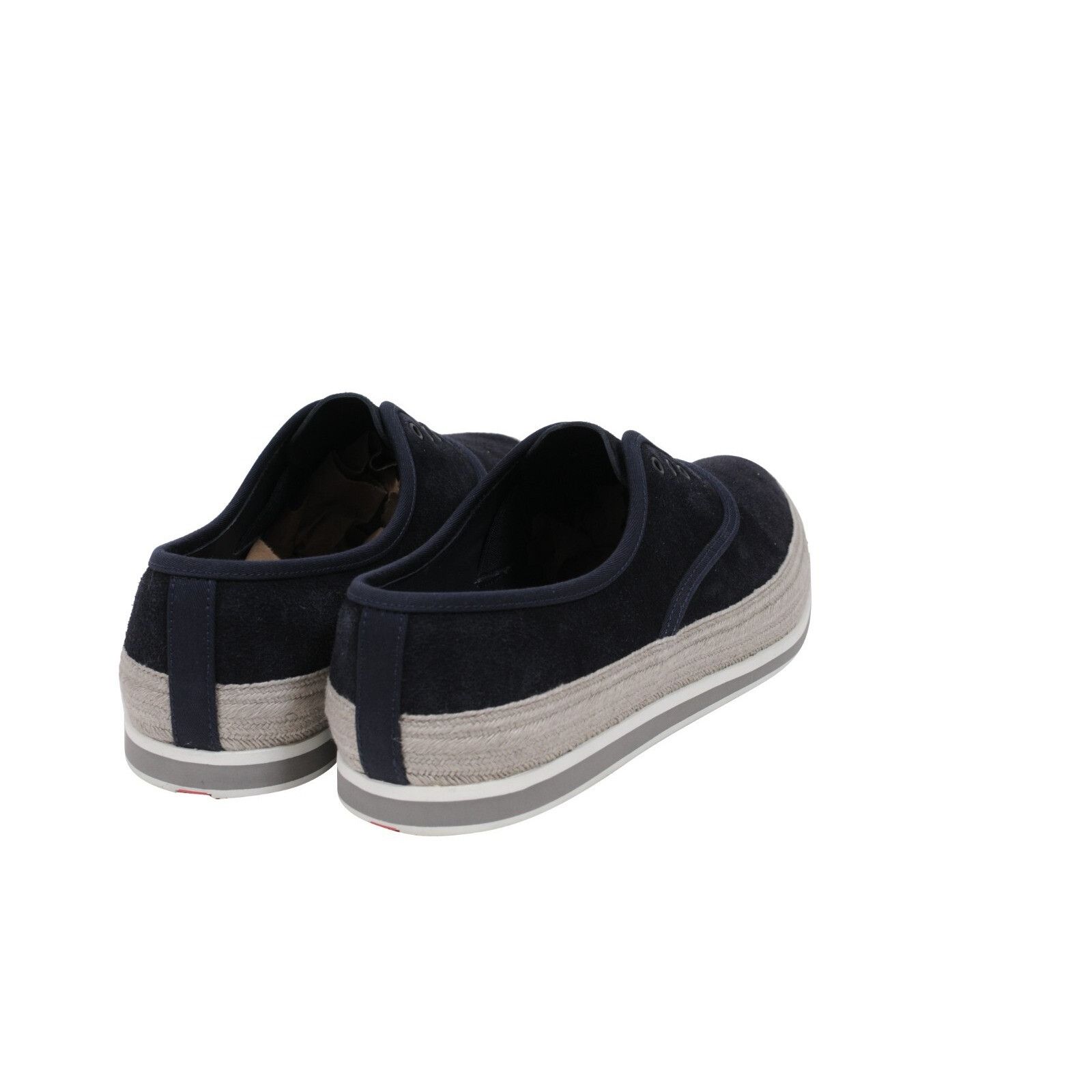 Prada Espadrille Sneakers Blue Grey Suede Size US 8.5 / EU 41-42 - 8 Thumbnail