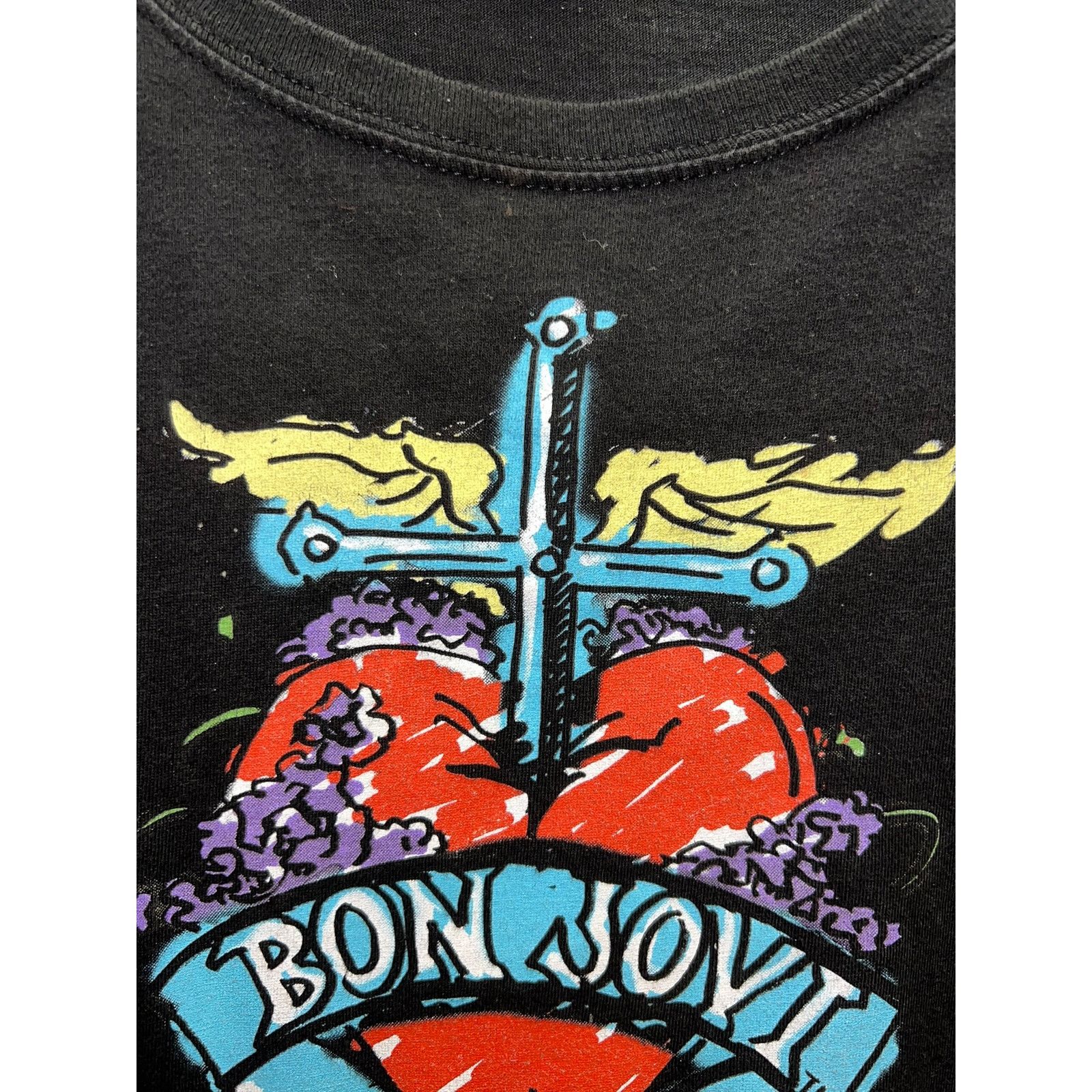 Hard Rock Cafe Womens Bon Jovi Shirt Hard Rock Cafe Tour Tee Top Large Size L / US 10 / IT 46 - 3 Thumbnail