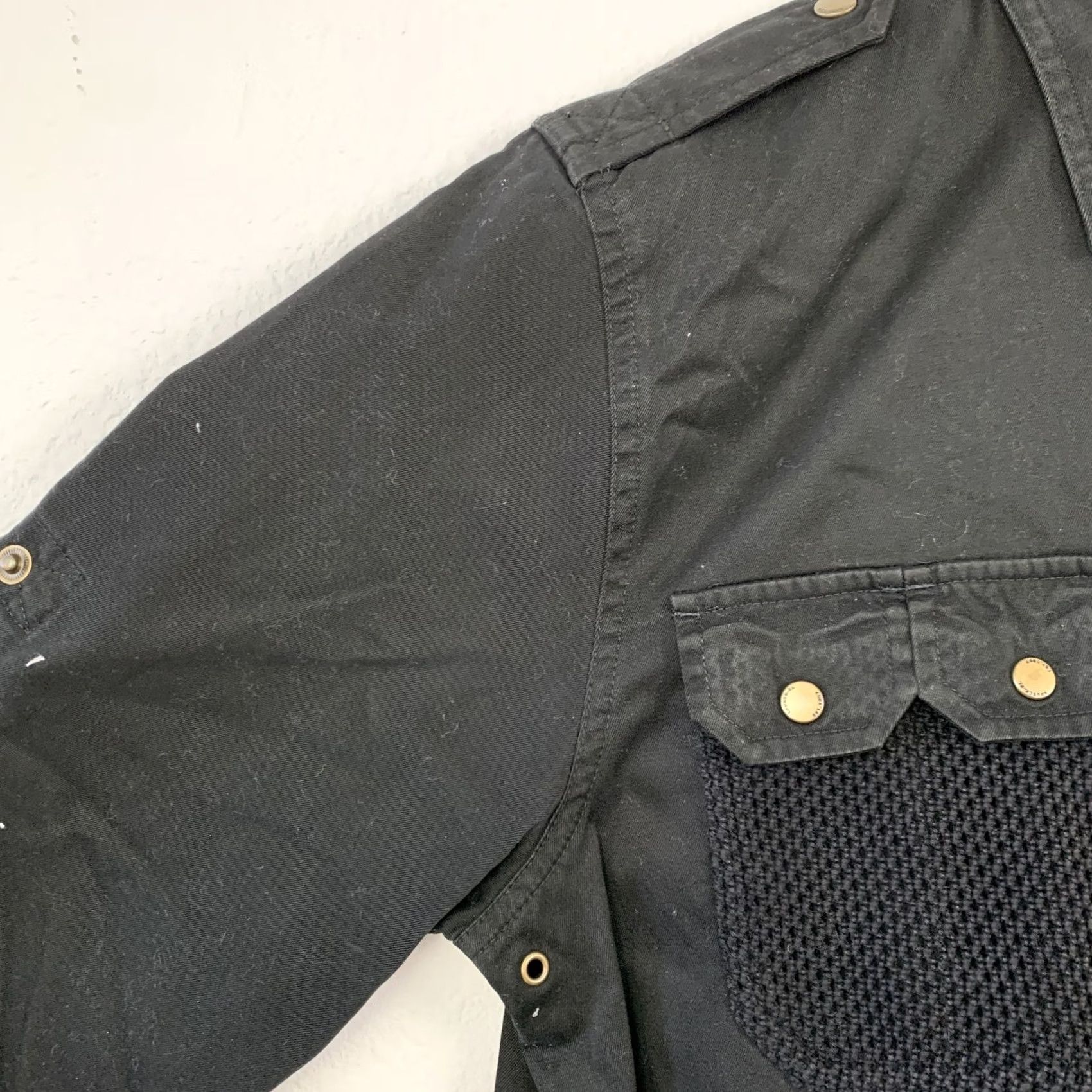 Ralph Lauren VINTAGE? (No) Lauren Ralph Lauren Button-Up Shirt Black Cotton Safari Shirt Top Womens S Long Sleeve - Note: Do not include question. Size S / US 4 / IT 40 - 3 Thumbnail