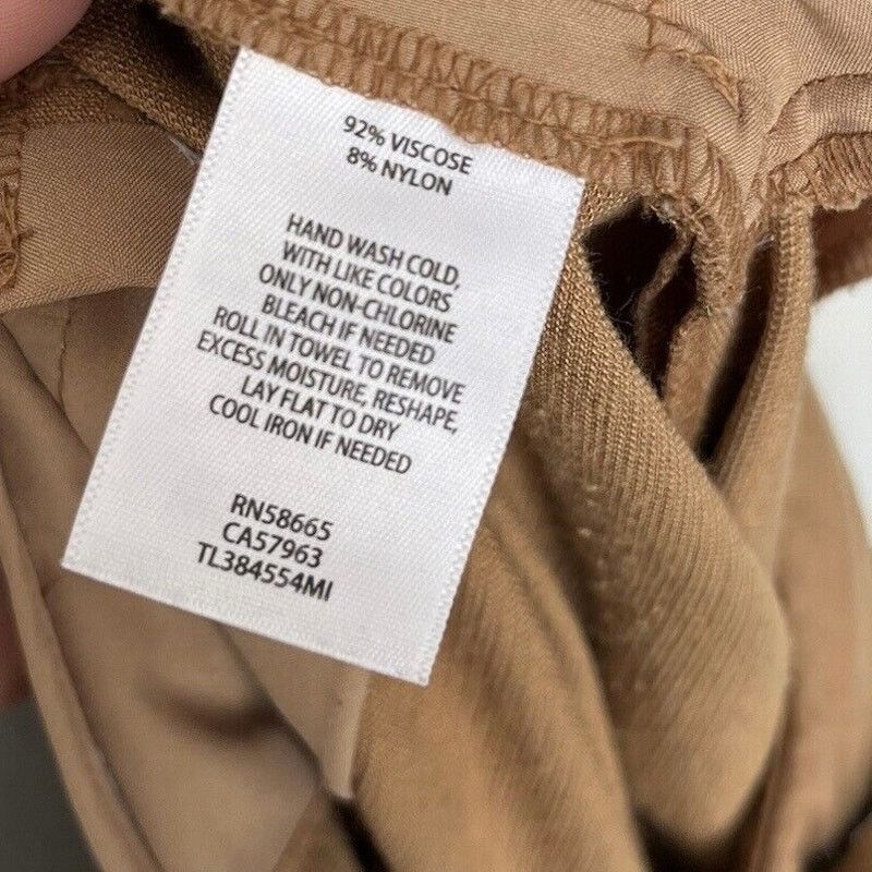 Anthropologie Leith | Camel Tan Pleated Taper Leg Trouser Pants Sz Medium Size 30" / US 8 / IT 44 - 8 Thumbnail