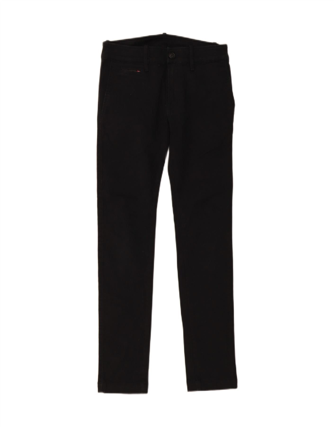 Diesel Womens Skinny Chino Trousers W26 L29 Black Cotton Size 42" / US 20 - 1 Thumbnail