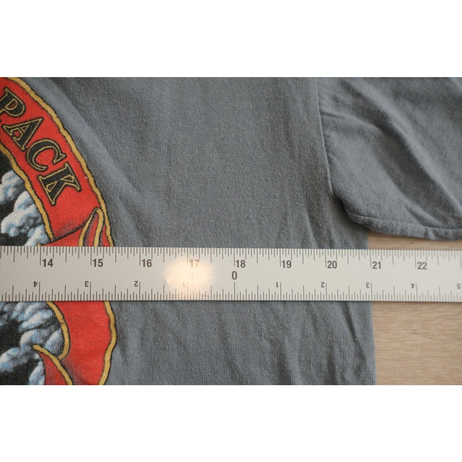 Harley Davidson Vintage 1990 Harley Davidson Wolf Leader Pack Shirt XL Gray Size US L / EU 52-54 / 3 - 6 Thumbnail