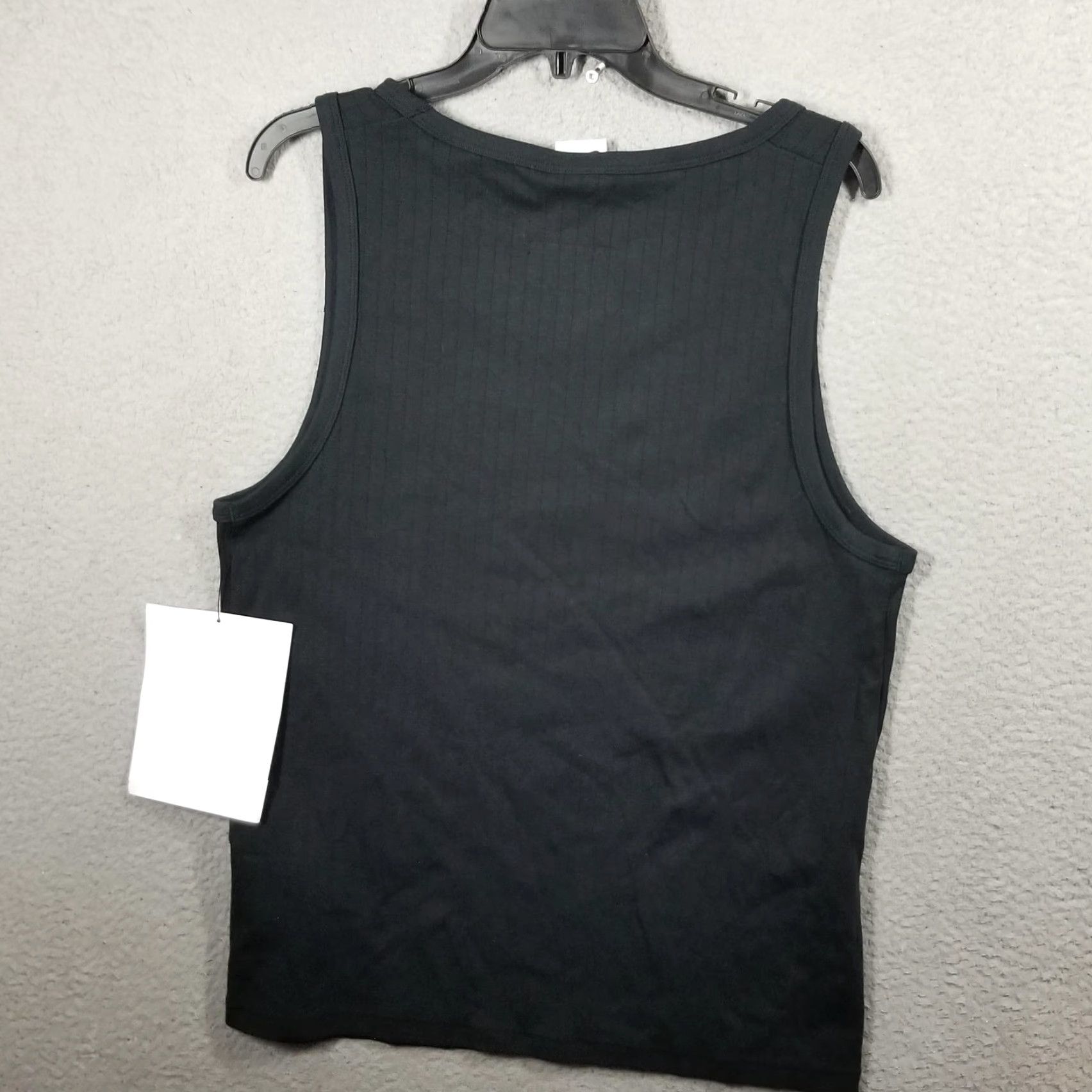 Nike NIKE Ribbed Tank Top Mens Medium Black Sleeveless Sample Embroidered Swoosh FV6606 Size US M / EU 48-50 / 2 - 2 Thumbnail