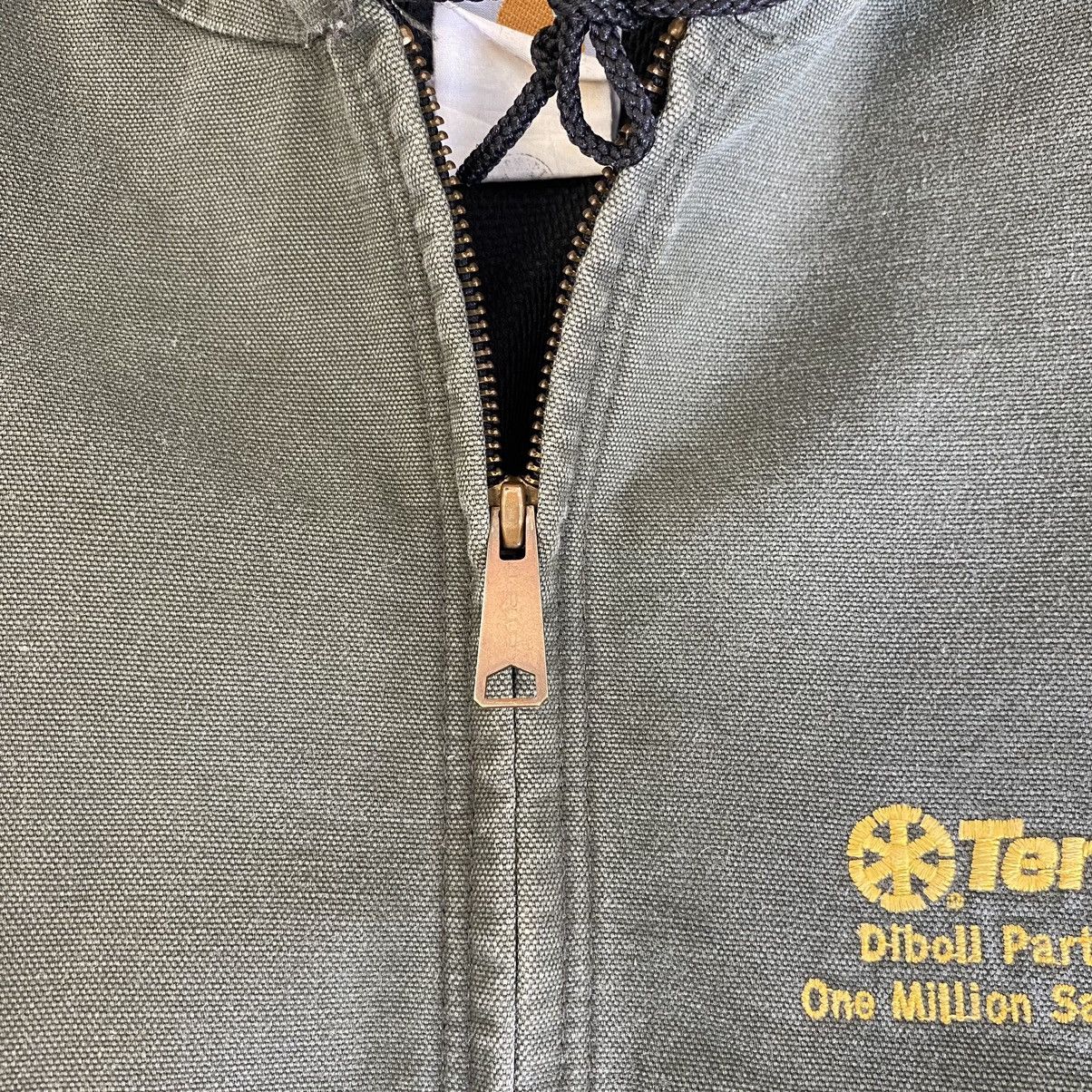 Carhartt × Vintage Vintage Carhartt Moss Green Hooded Active Jacket Size US L / EU 52-54 / 3 - 5 Thumbnail