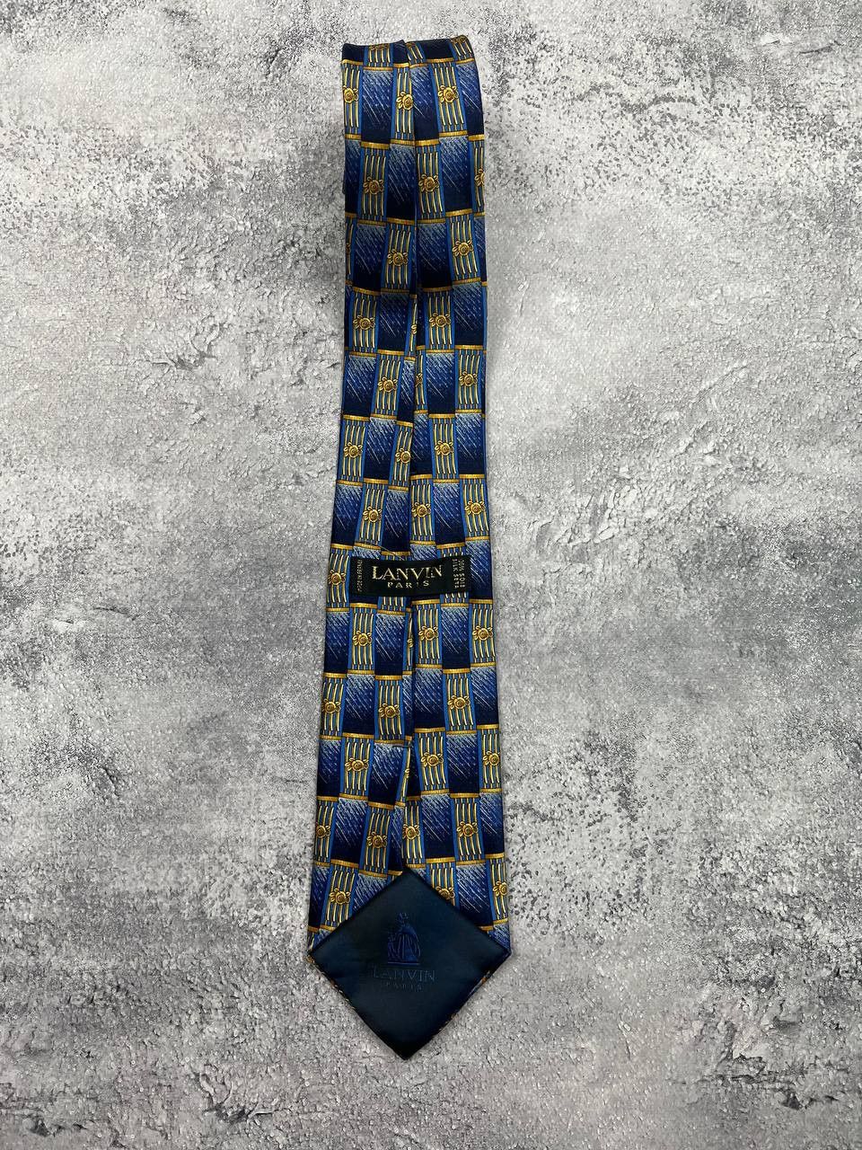 Lanvin Lanvin Paris Luxury Silk Neck Tie Abstract Cravatte 90s Size ONE SIZE - 6 Thumbnail