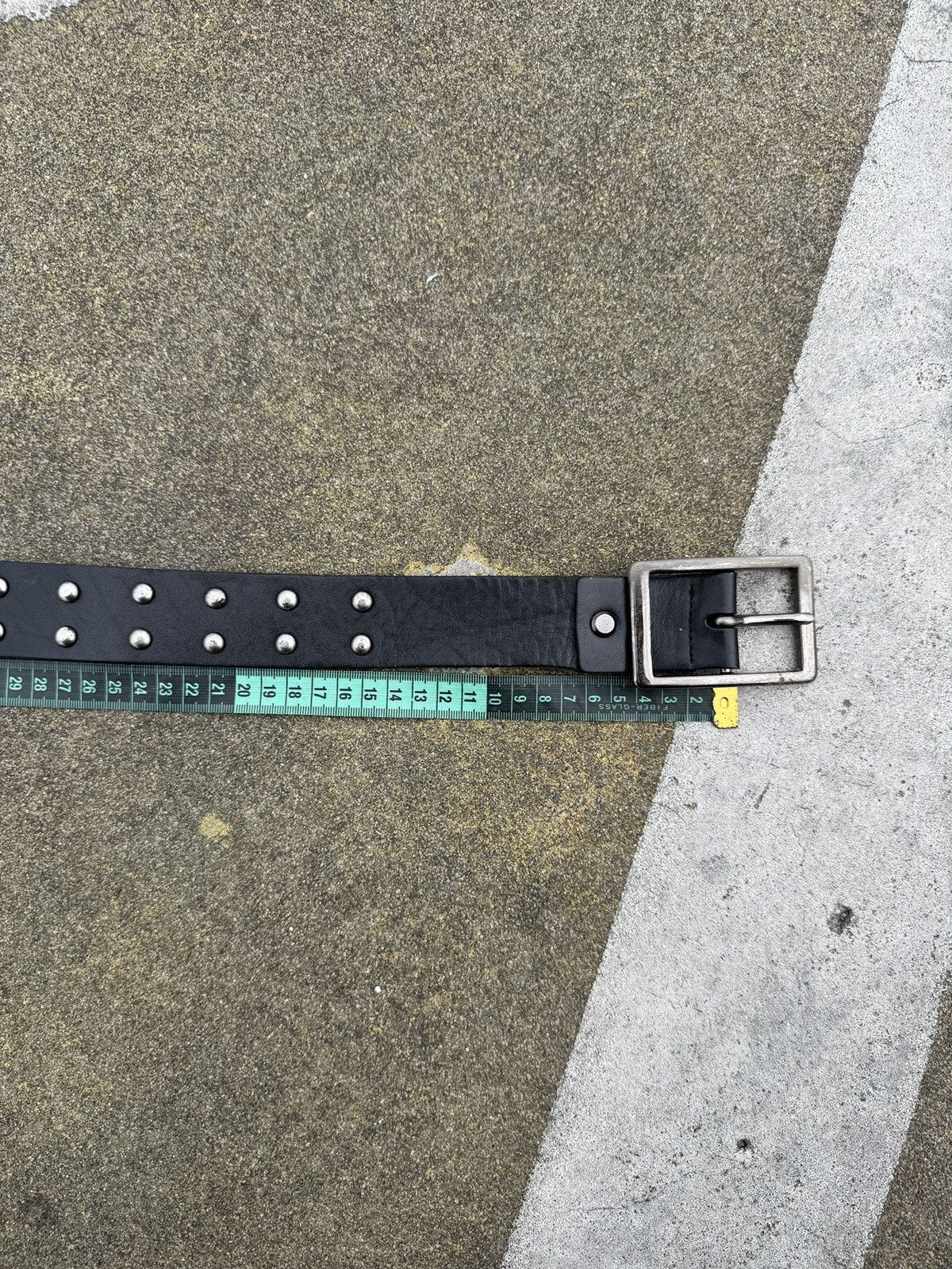 Vintage Studed Laether Belt Feera Giazzi With One Prong Size ONE SIZE - 4 Thumbnail