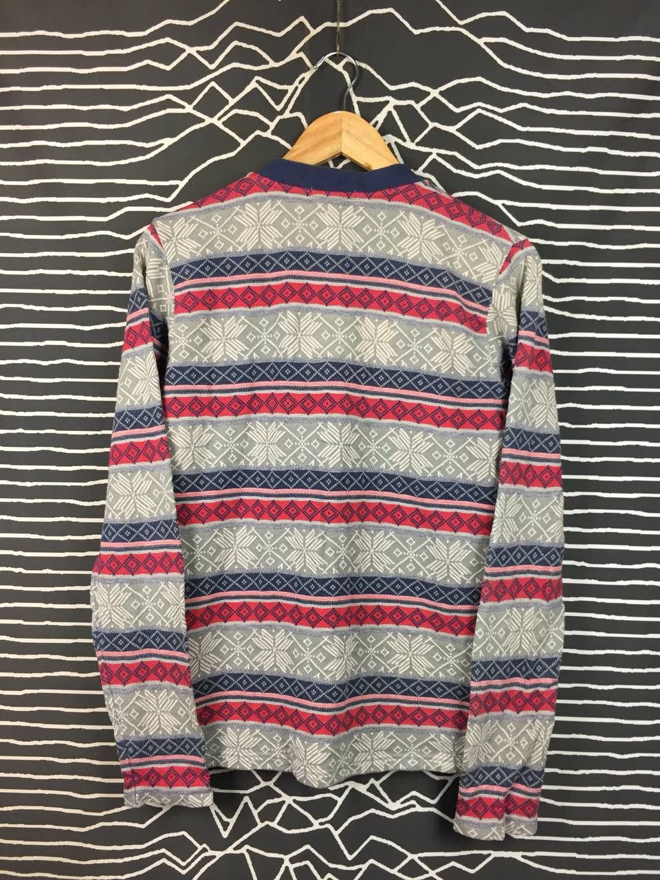 Beams Plus Beams Japanese Brand Fair Isle Patterned Cardigan Sweater Size US M / EU 48-50 / 2 - 6 Thumbnail